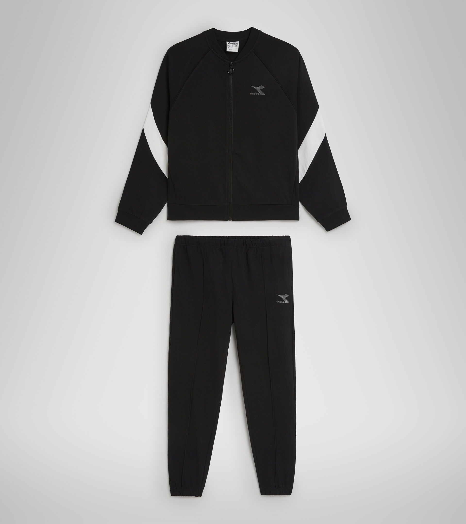 Chándal deportivo de algodón - Mujer L.TRACKSUIT FZ CORE NEGRO - Diadora