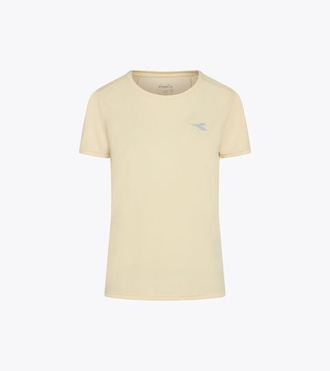 Polo en piqu&eacute; de jersey - Femme L. SS T-SHIRT COURT BEIGE RUTABAGA - Diadora