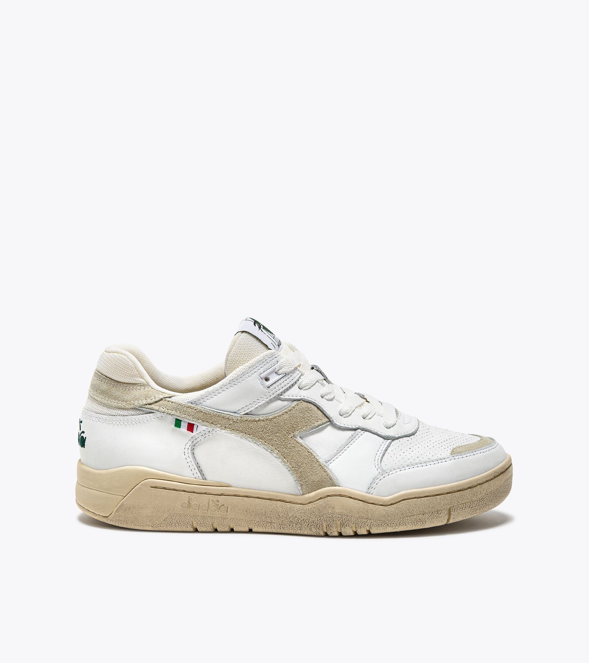 Heritage shoe - Made in Italy - All-Gender B.560 PALMES IT WHITE - Diadora