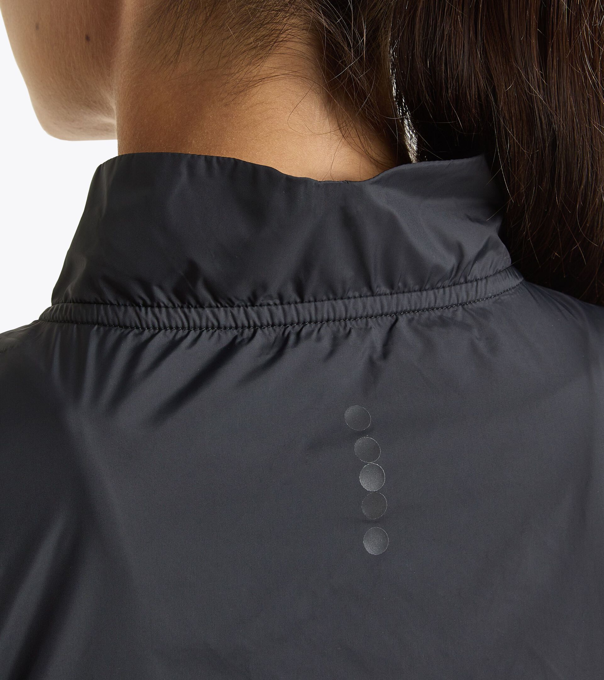 Chaqueta impermeable y cortavientos - Mujer L. PACKABLE WIND JACKET NEGRO - Diadora