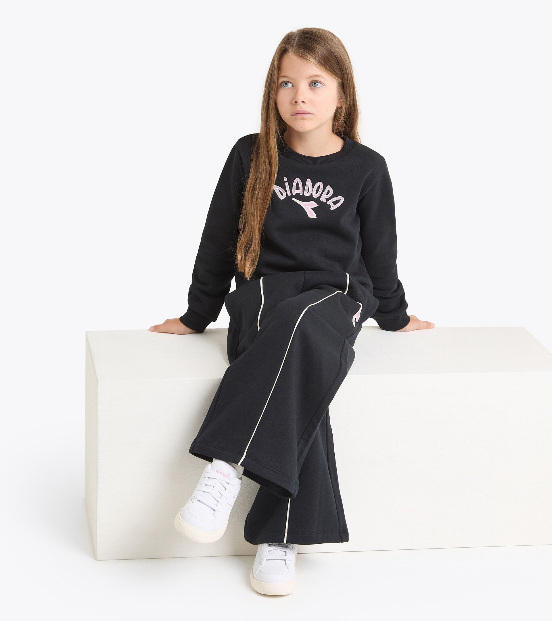 Ensemble survêtement - Ado fille JG. TRACKSUIT (BR) NOIR - Diadora