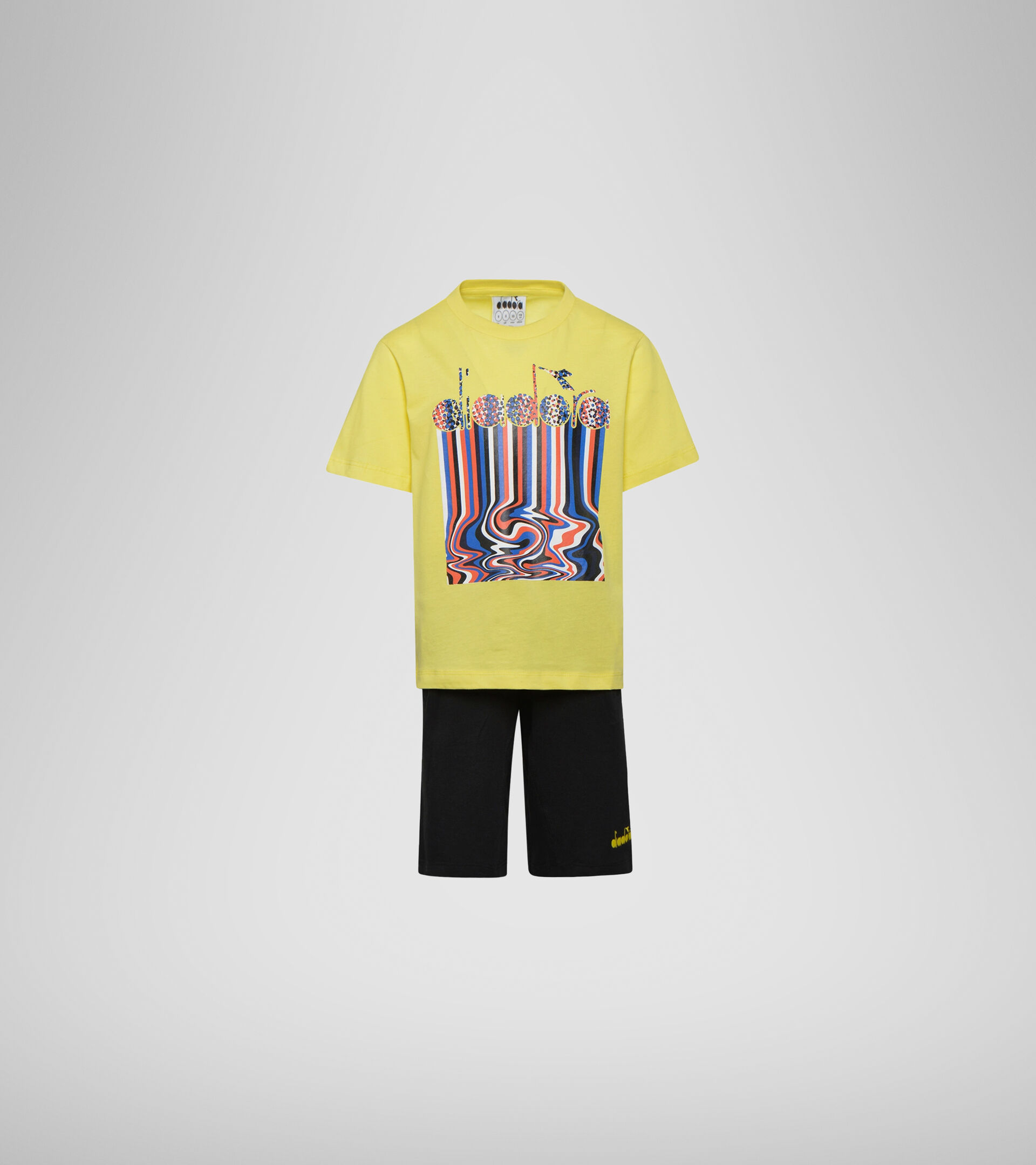 Apparel Sport BAMBINO JB. SET SS LOGO DRIP CELIDONIA Diadora