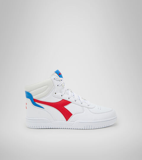 Footwear Sport BAMBINO RAPTOR MID GS BIANCO/TOMATO RED Diadora