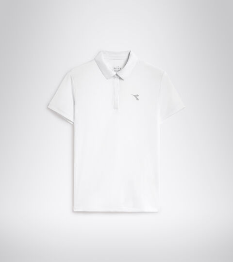 Polo de tennis - Femme L. POLO COURT BLANC VIF - Diadora