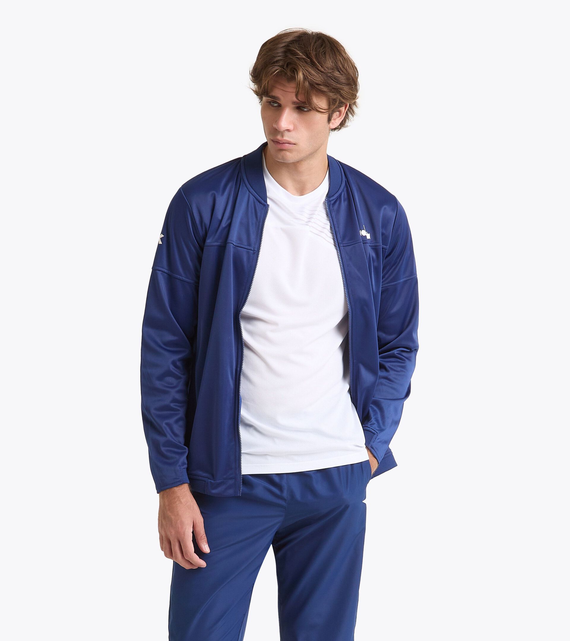 Veste de tennis - Homme JACKET COURT DIADORA CLUB BLEU DOMAINE - Diadora