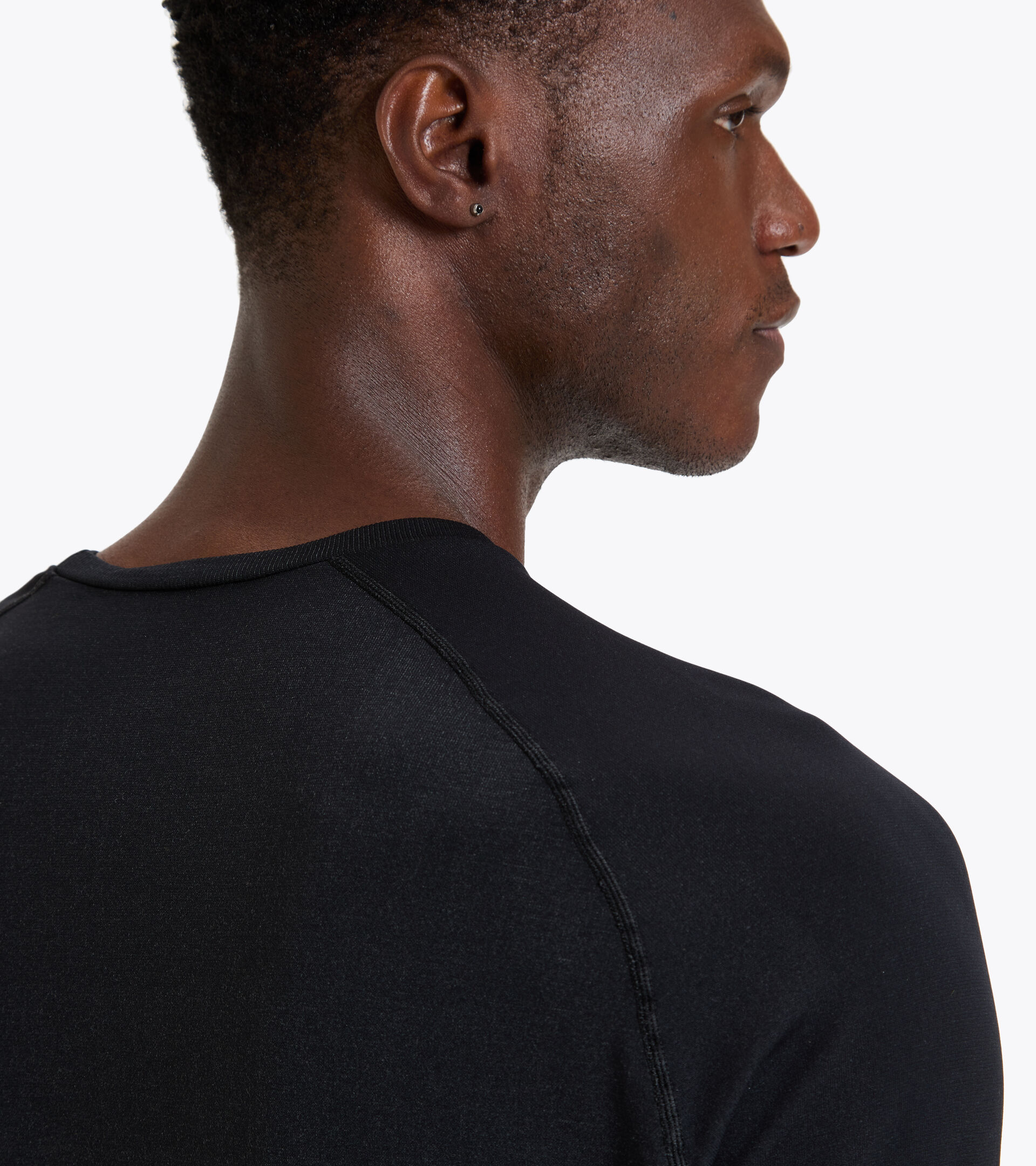 Long-sleeved training T-shirt - Men LS SKIN FRIENDLY T-SHIRT BLACK - Diadora