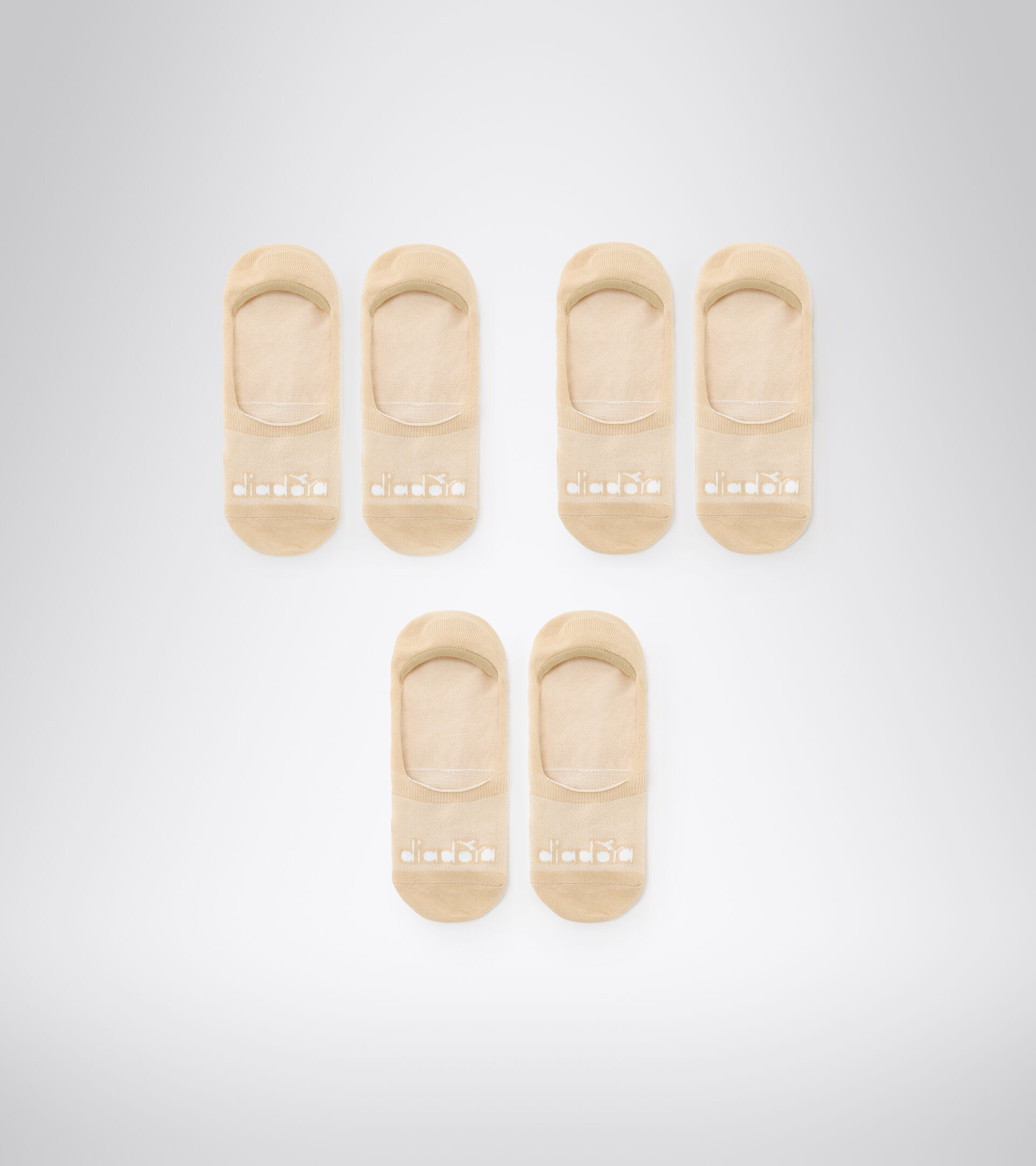 Pack calzini  - Unisex U.GHOST SOCKS 3-PACK BEIGE SABBIA - Diadora