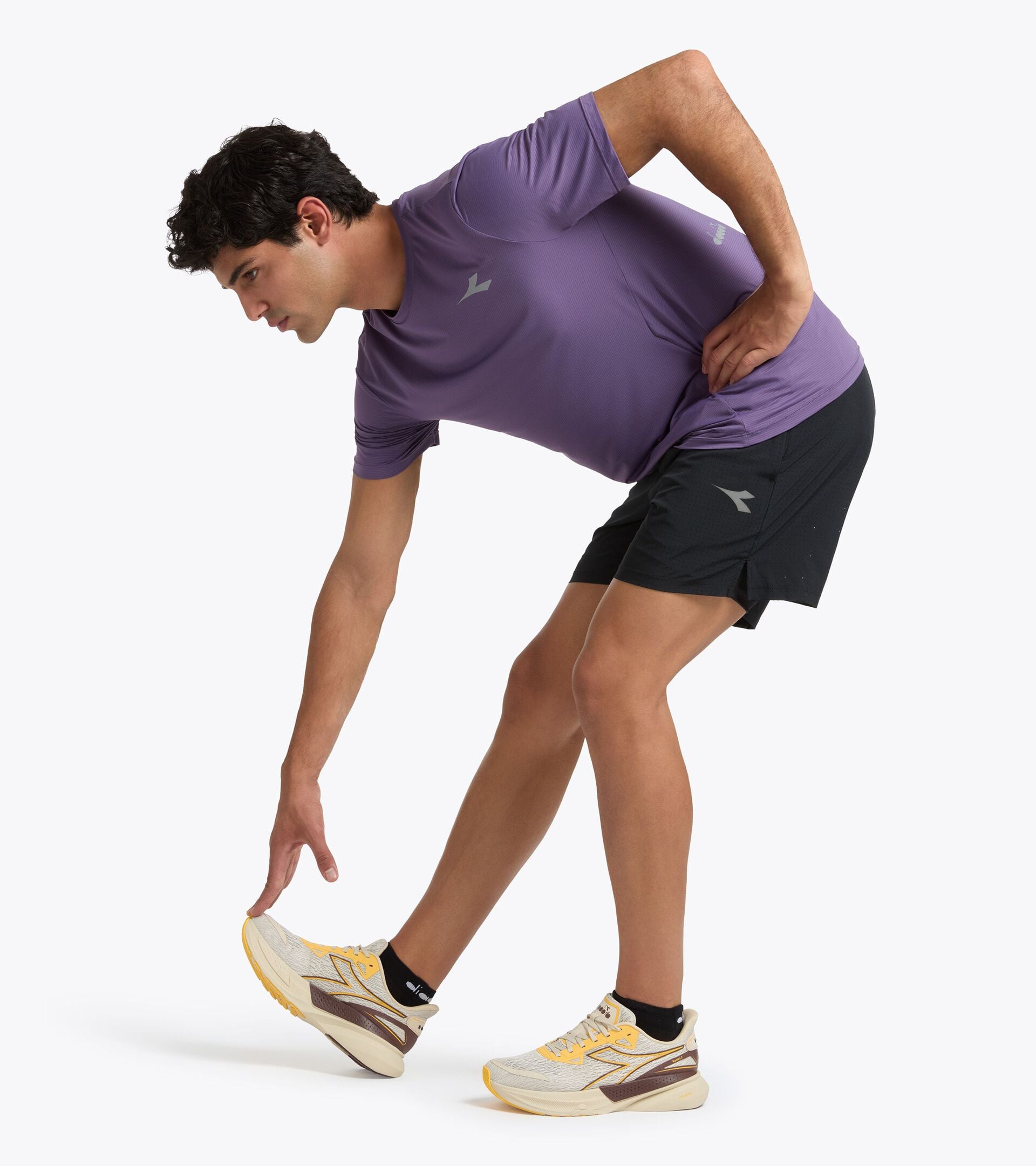 High-Performance Technical T-shirt - Training - Men&rsquo;s SS TECH T-SHIRT VIOLET GRAPE COMPOTE - Diadora