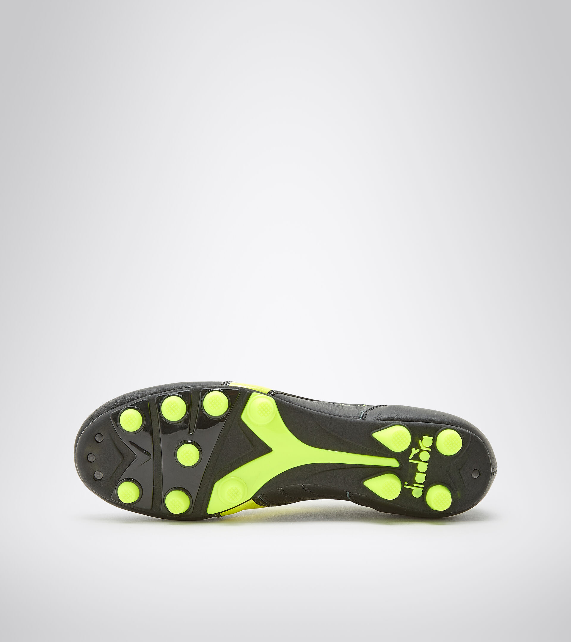 Firm ground football boots - Made in Italy BRASIL ITALY OG LT+  MDPU BLACK/FLUO YELLOW DIADORA - Diadora