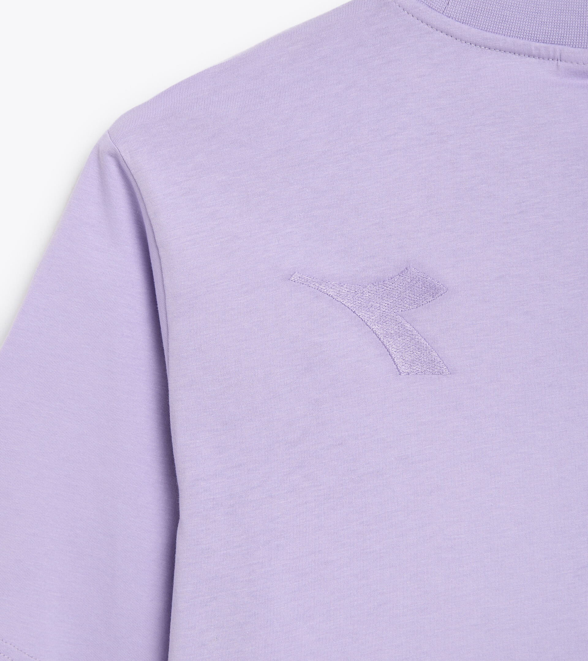 Cotton t-shirt - Women L. T-SHIRT SS SPW LOGO PURPLE ROSE - Diadora
