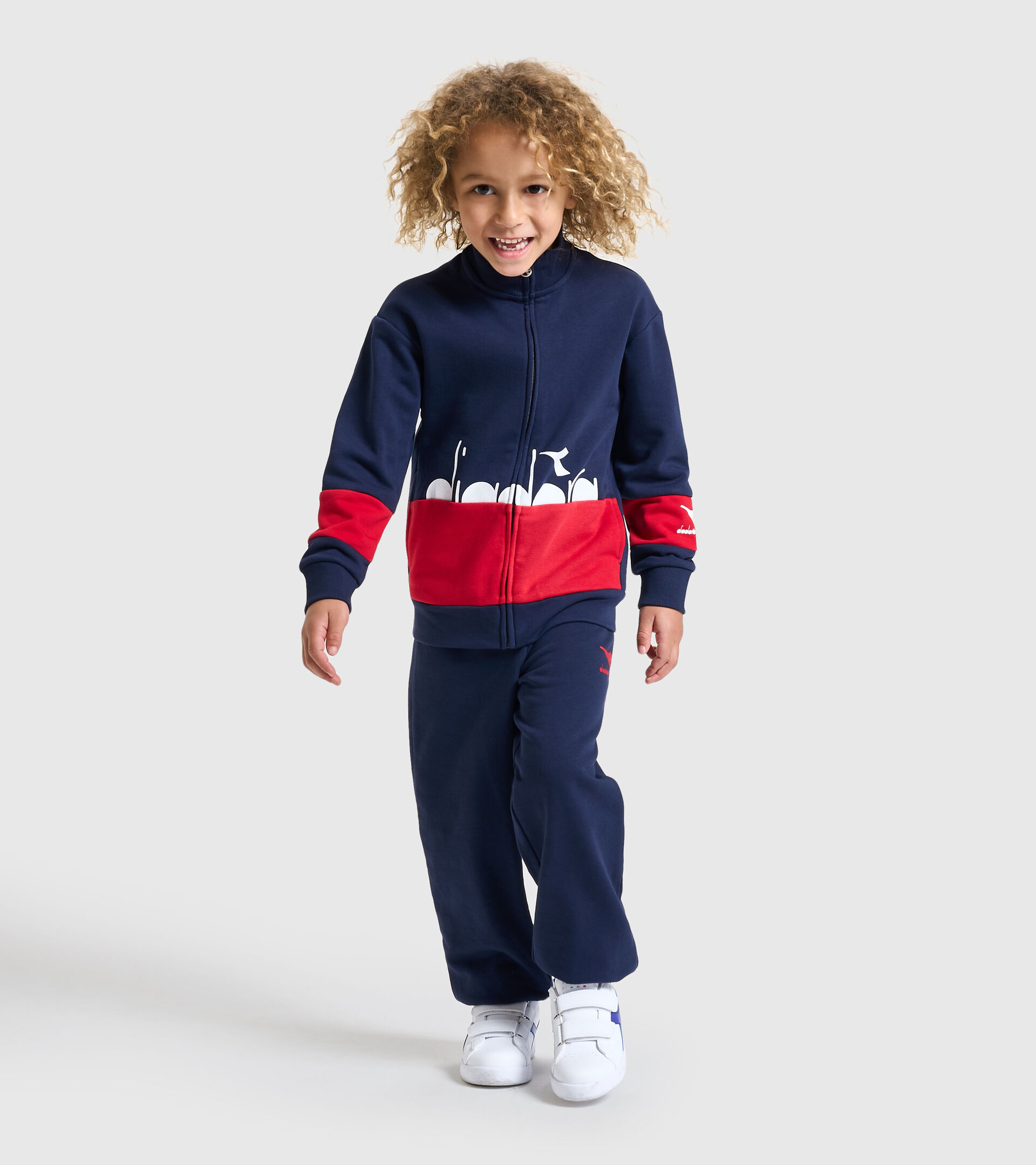 Tracksuit - Kids JB.TRACKSUIT FZ HOOPLA CLASSIC NAVY - Diadora