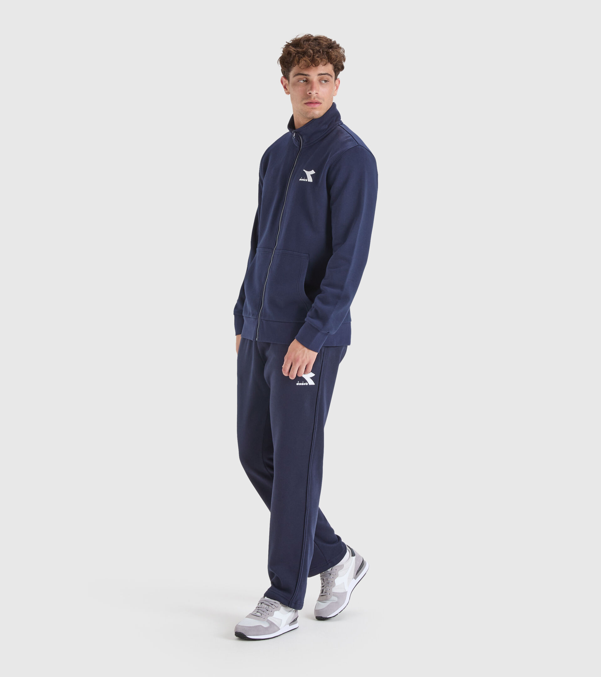Sportliches Sweatshirt - Herren SWEAT FZ CORE MARINEBLAU - Diadora