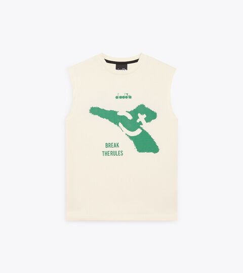 JB. T-SHIRT SL SMILE LOGO, CREAM T-shirt a maniche corta - Ragazzo JB. T-SHIRT SL SMILE LOGO CREAM - Diadora