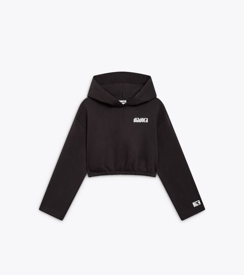 L. HOODIE ATHL. LOGO, NEGRO Sudadera cropped con capucha - Mujer
L. HOODIE ATHL. LOGO NEGRO - Diadora