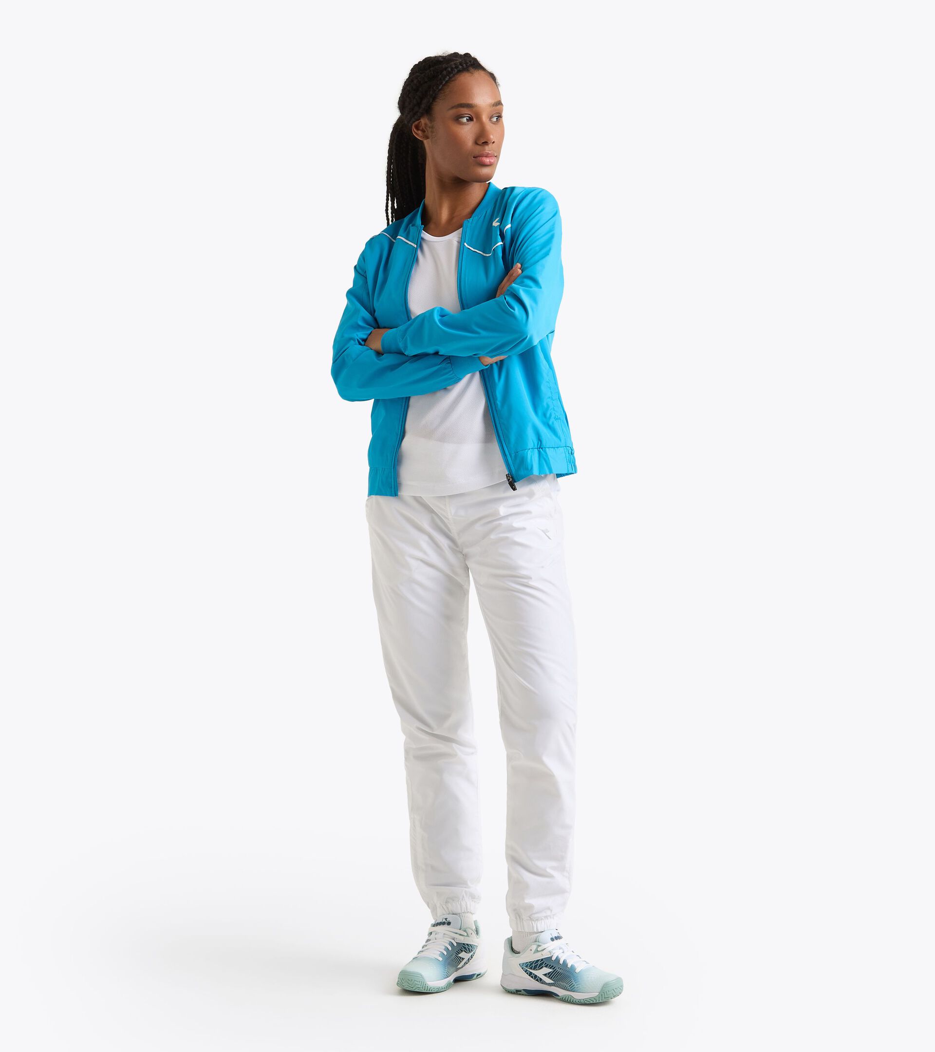 Tennis trousers - Women L. PANT COURT OPTICAL WHITE - Diadora