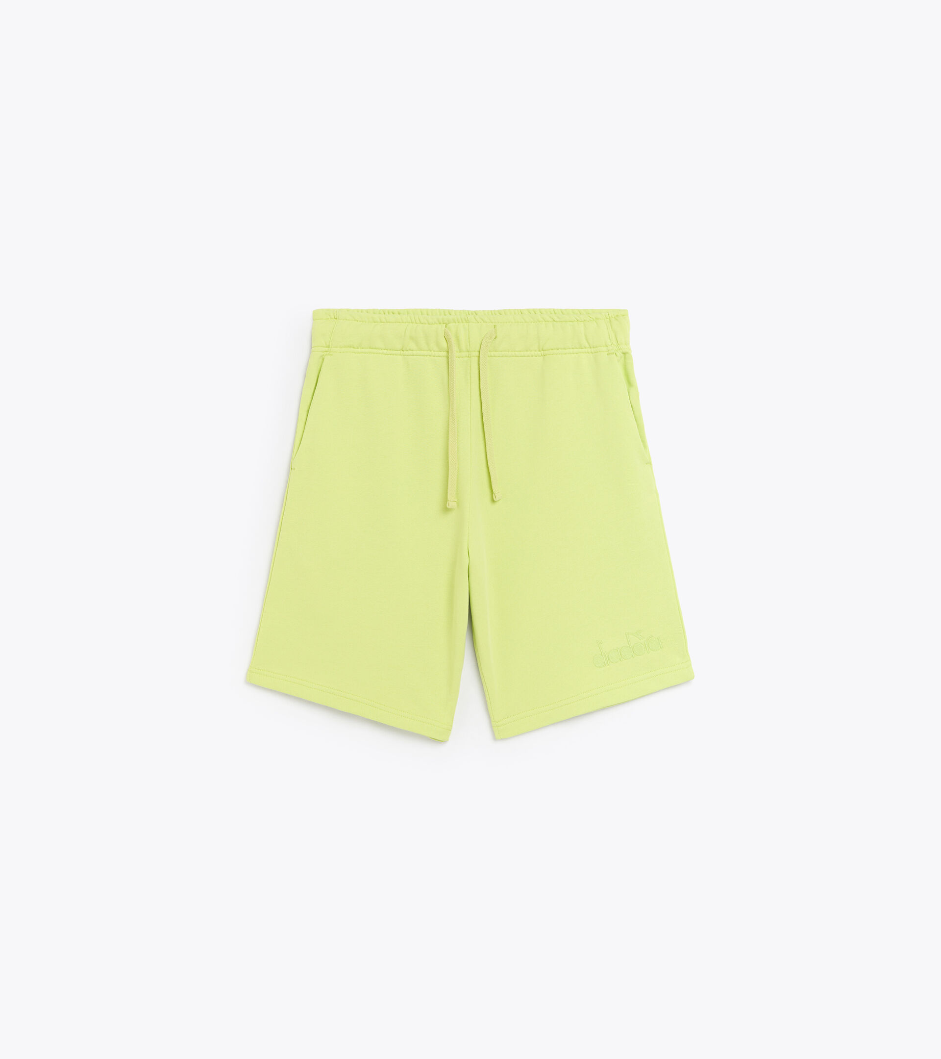Cotton sweatpants - Gender neutral BERMUDA SPW LOGO DARK LIME GREEN - Diadora