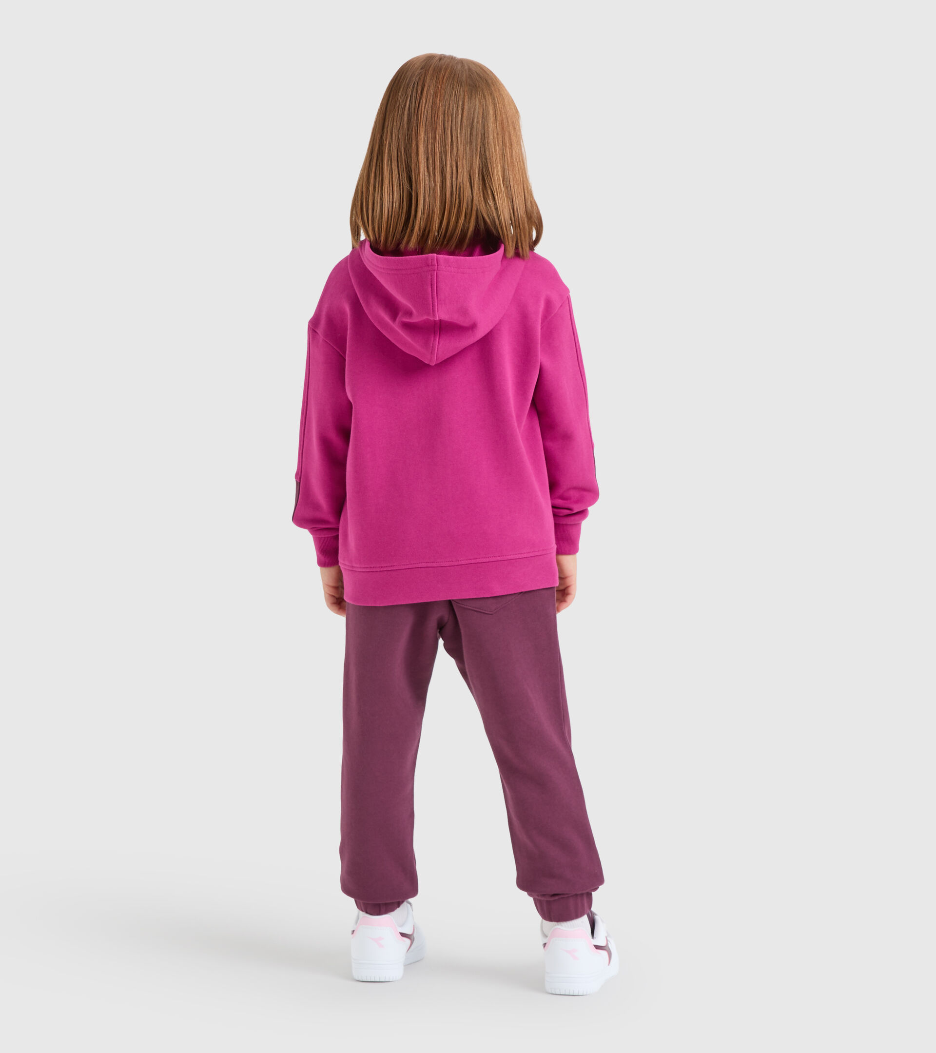 Sports tracksuit - Kids JU.TRACKSUIT HD FZ CHROMIA VIOLET RASPBERRY - Diadora