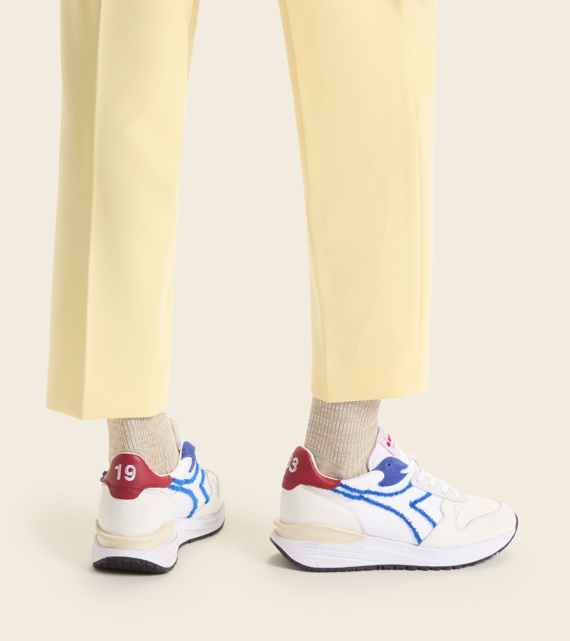 Heritage Shoe - Women VENUS LOGO EMBROIDERY SW WHITE/SNORKEL BLUE - Diadora