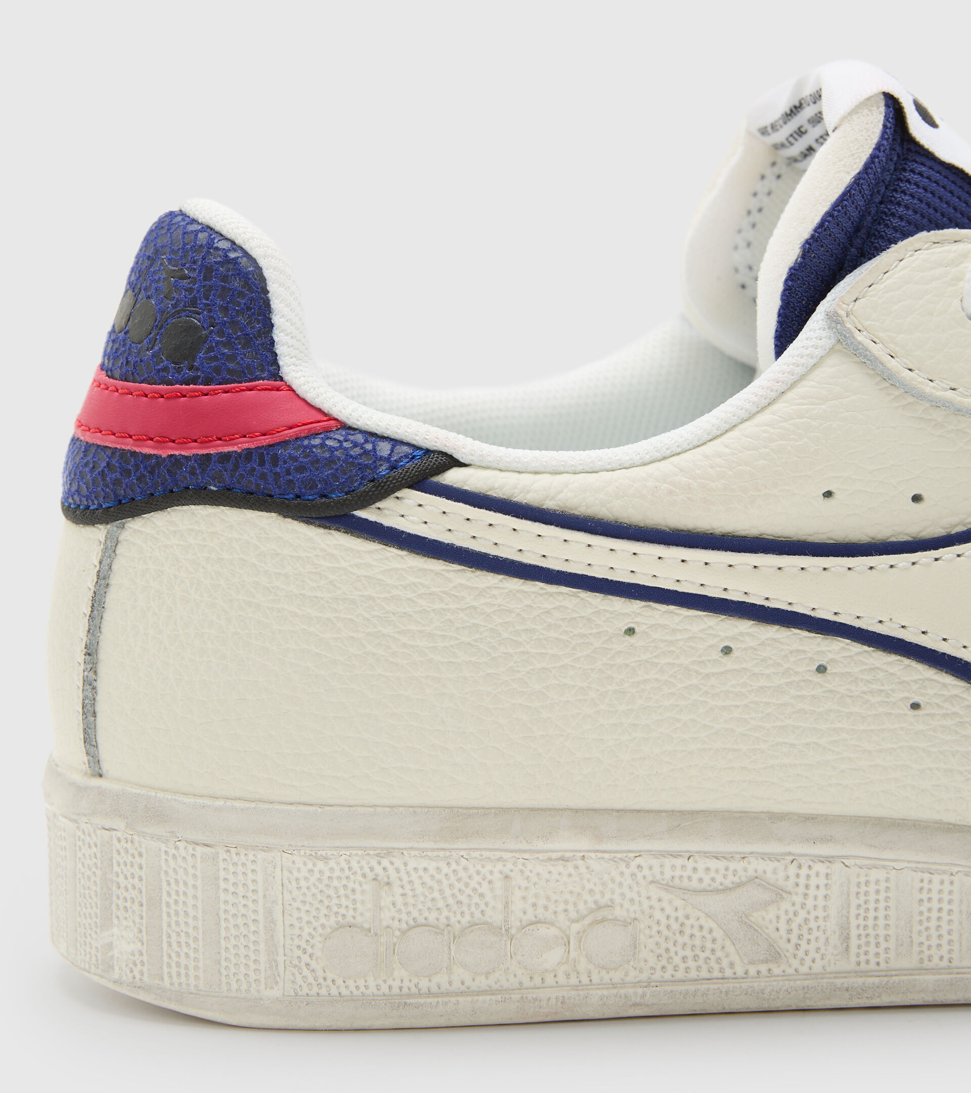 Sports shoe - Unisex GAME L LOW ICONA WHITE/BLUE PRINT - Diadora