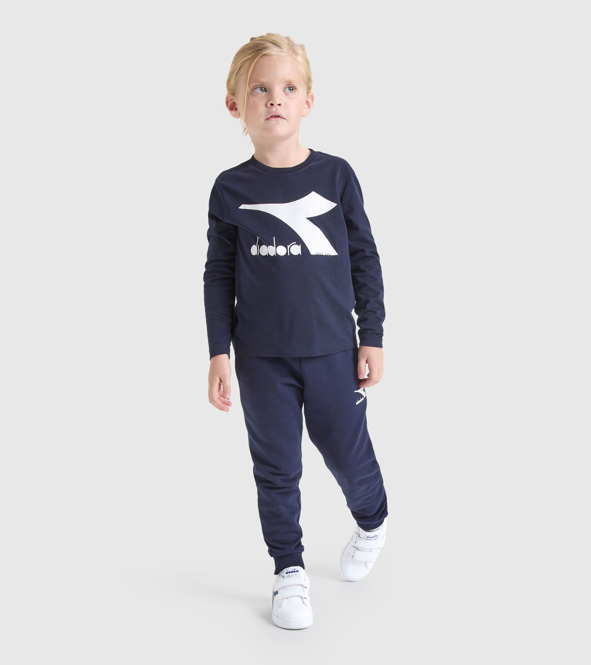 T-shirt sportiva - Bambini/e JU.T-SHIRT LS CHROMIA BLU CLASSICO - Diadora