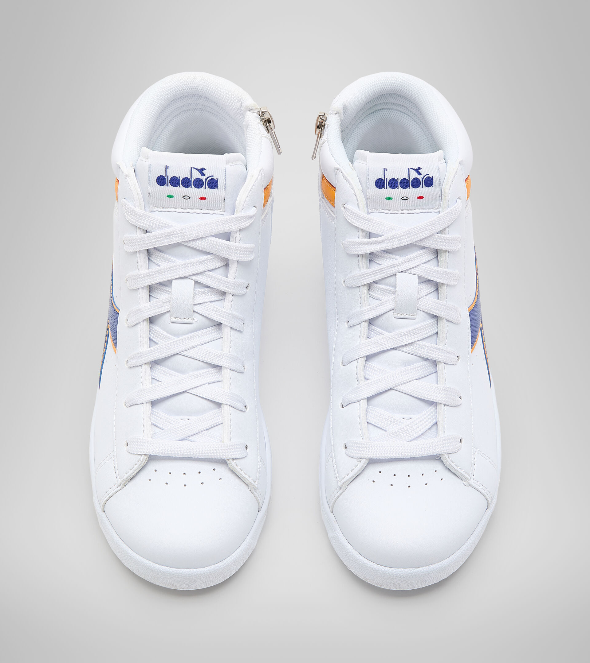 Chaussures de sport - Jeunes 8-16 ans GAME P HIGH GS BLANC/BLEU QUARTZ - Diadora