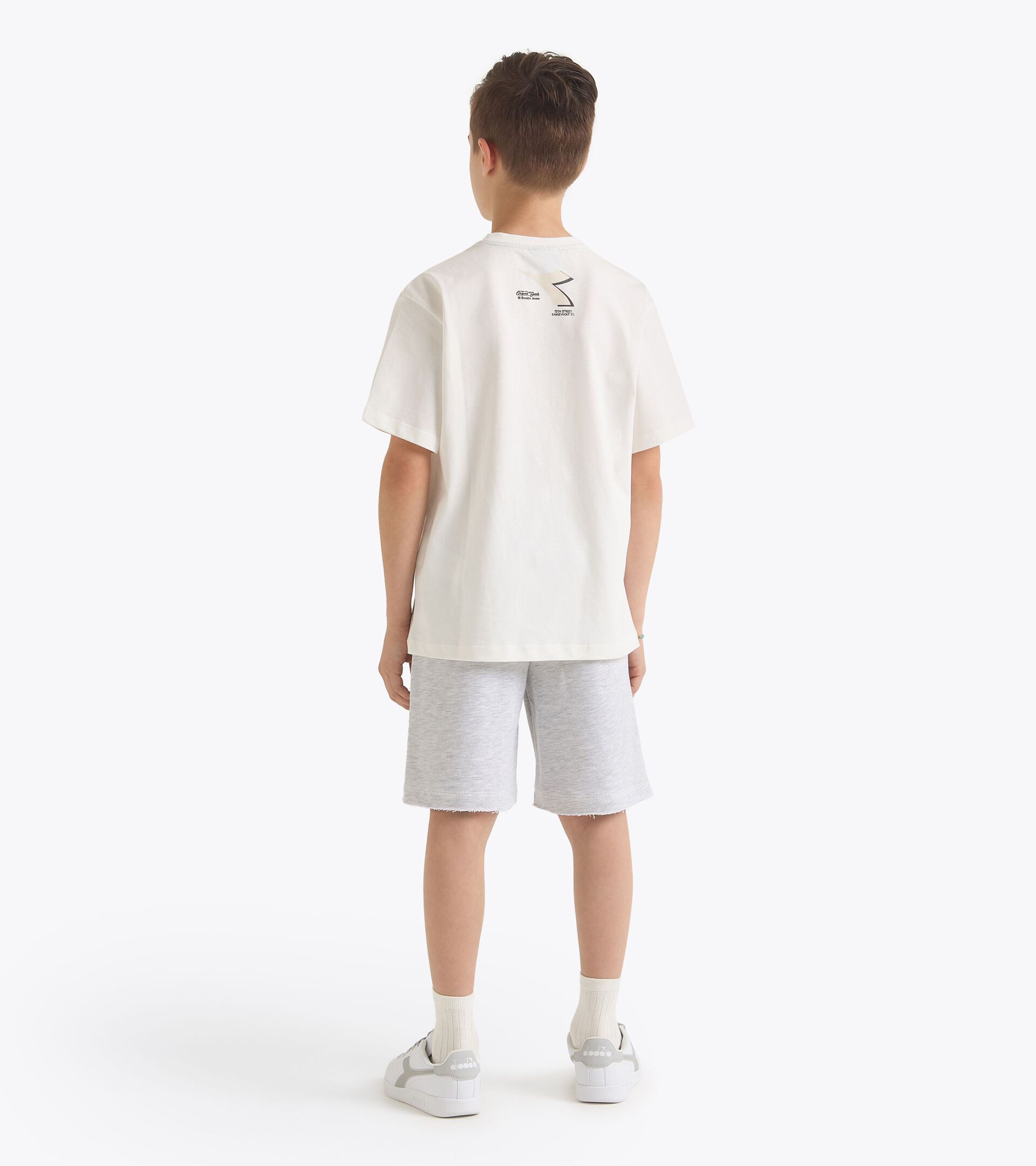 Sport suit - Fit comfort - Boy JB. SET DISTRICT OFF WHITE /MELANGE GRAY - Diadora