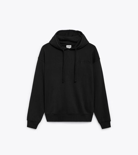 HOODIE ATHL. LOGO, BLACK Hoodie - Gender Neutral HOODIE ATHL. LOGO BLACK - Diadora