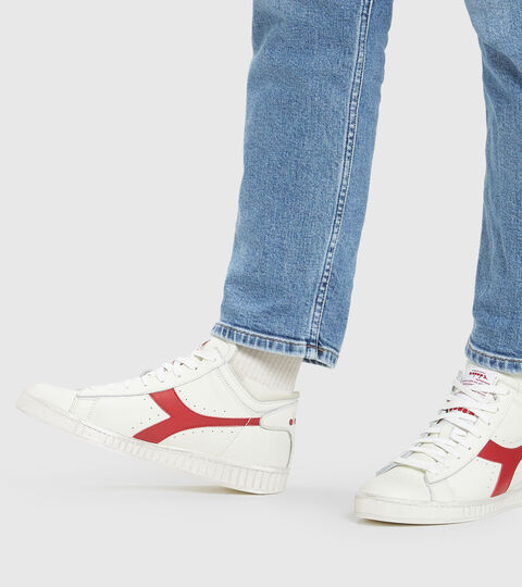 GAME L WAXED ROW CUT, BLANC/ORANGE.COM Chaussures de sport - Unisexe GAME L WAXED ROW CUT BLANC/ORANGE.COM - Diadora