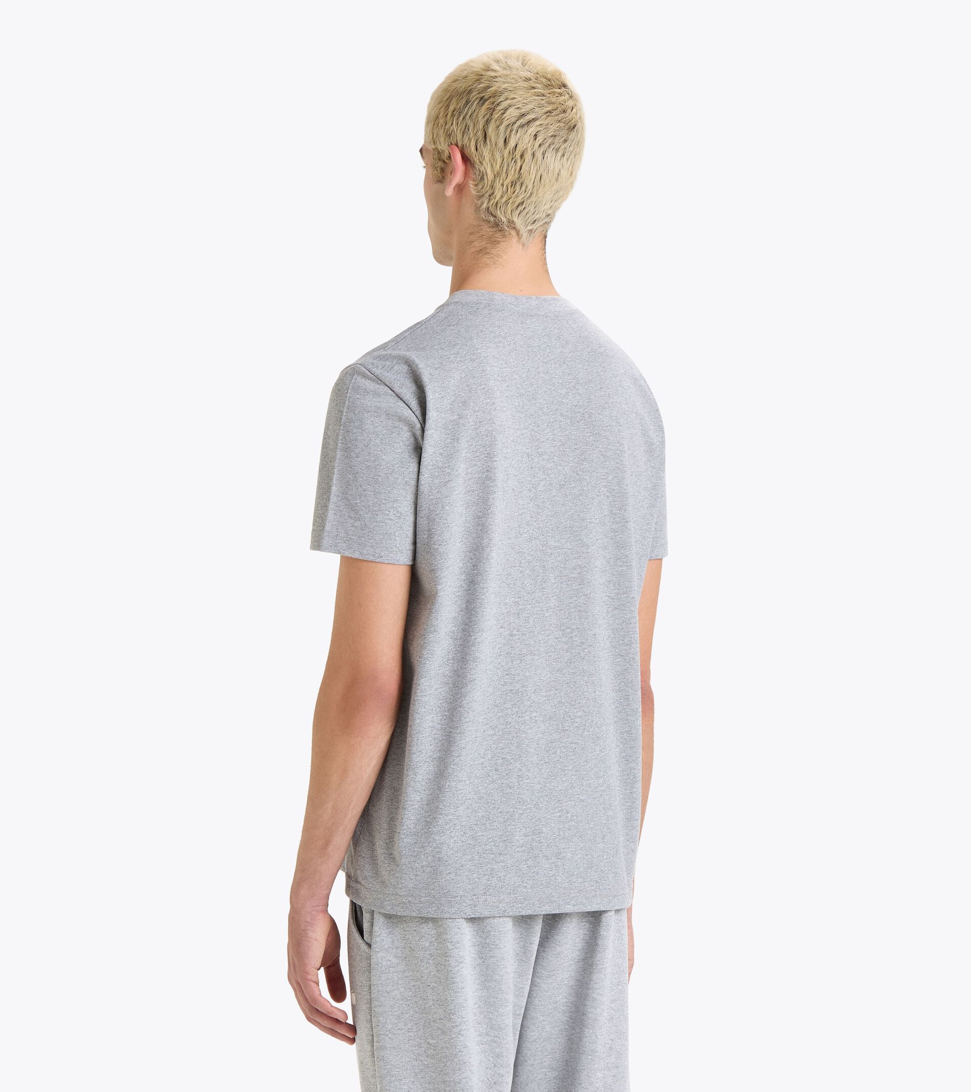 T-shirt - All-Gender T-SHIRT SS LOGO HIGH RISE MELANGE - Diadora