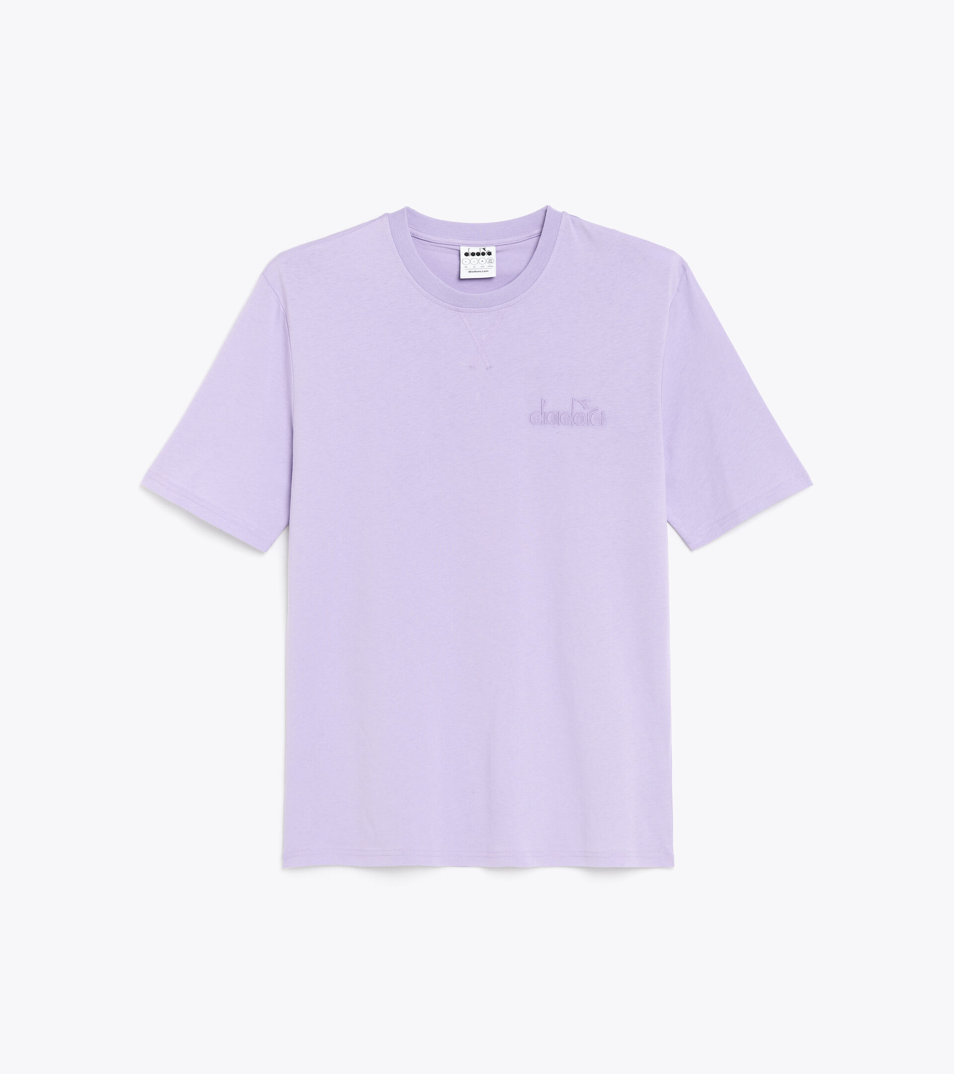 Cotton t-shirt - Gender neutral T-SHIRT SS SPW LOGO PURPLE ROSE - Diadora