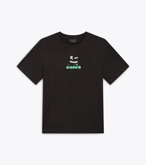 T-Shirt mit kurzen Ärmeln -  Jungen JB. T-SHIRT SS SMILE LOGO SCHWARZ - Diadora