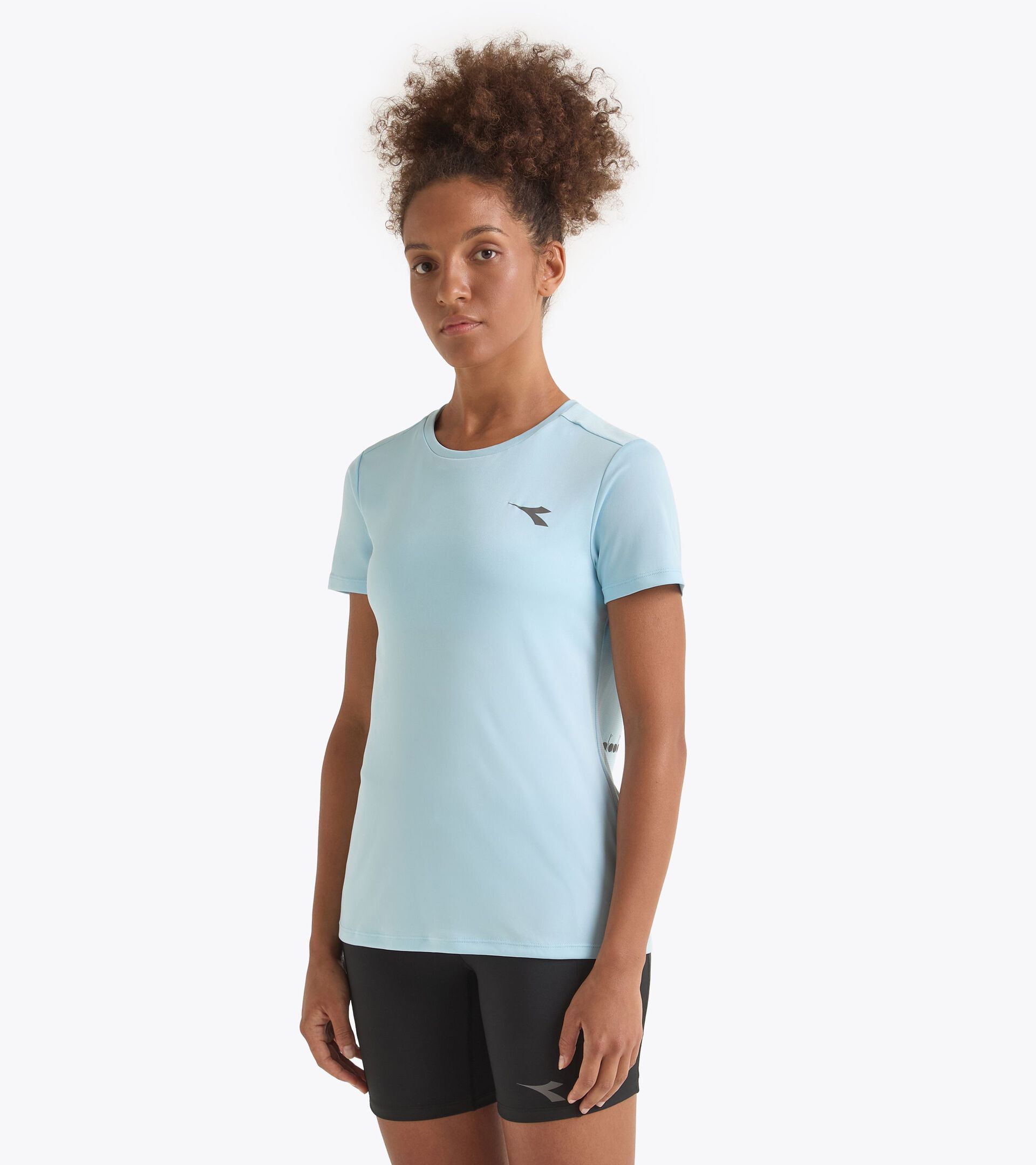Sportliches T-Shirt - Damen L. SS T-SHIRT RUN LERCHENSPORN BLAU - Diadora