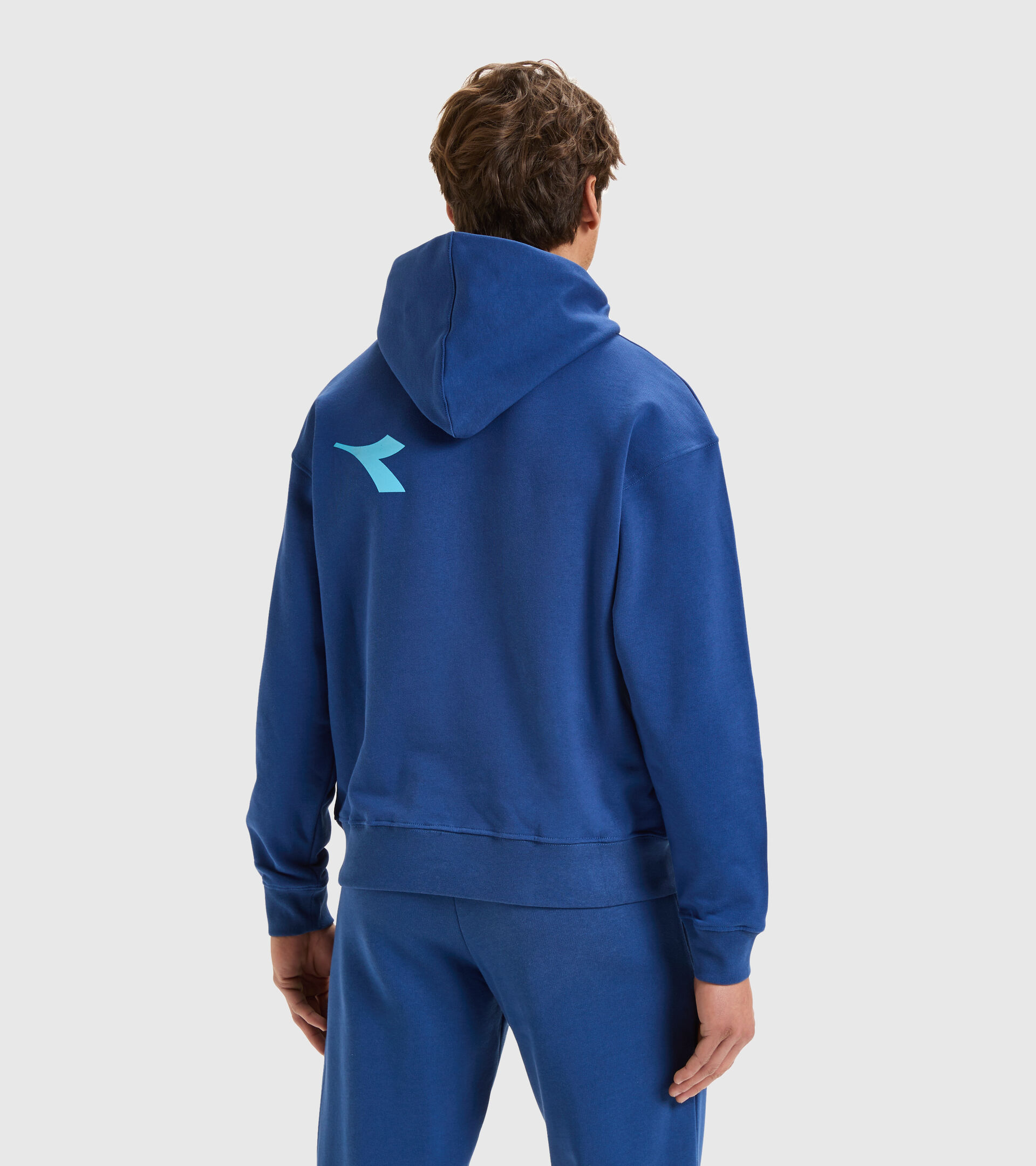 Sweat-shirt à capuche en Coton - Unisexe HOODIE MANIFESTO BLEU DOMAINE - Diadora