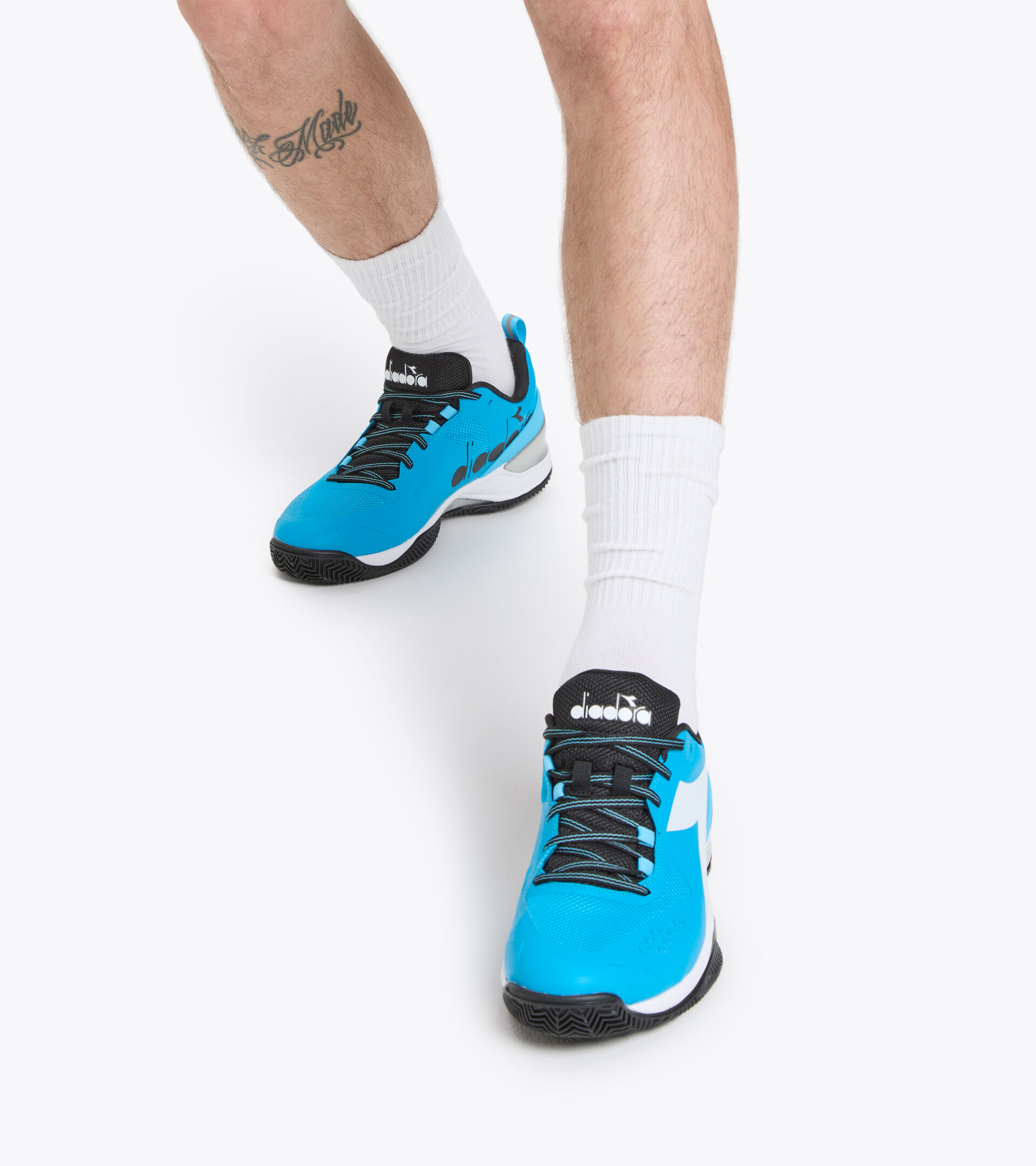 Tennis shoes - Men BLUSHIELD TORNEO CLAY BLUE JEWEL/WHITE/BLACK - Diadora