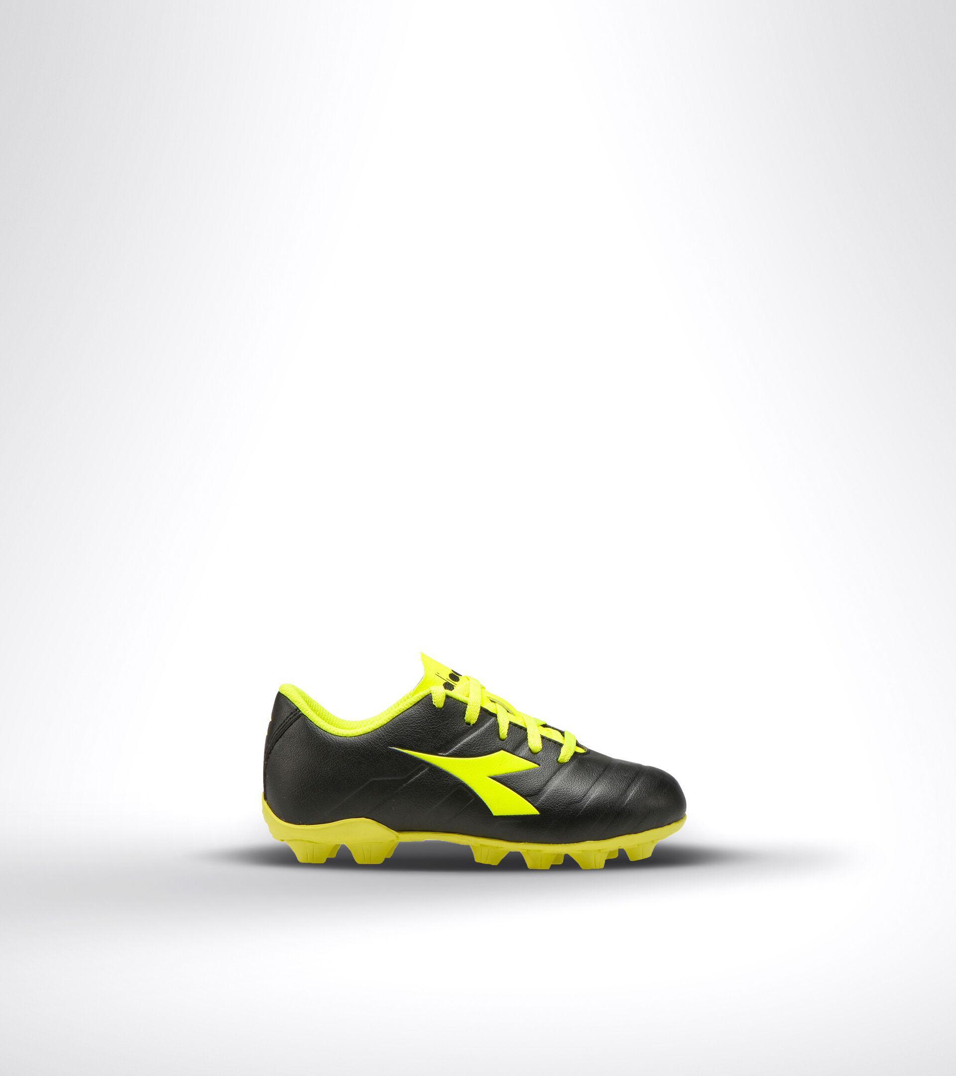 Hard ground football boot - Unisex kids PICHICHI 3 MD JR BLACK/FLUO YELLOW DIADORA - Diadora