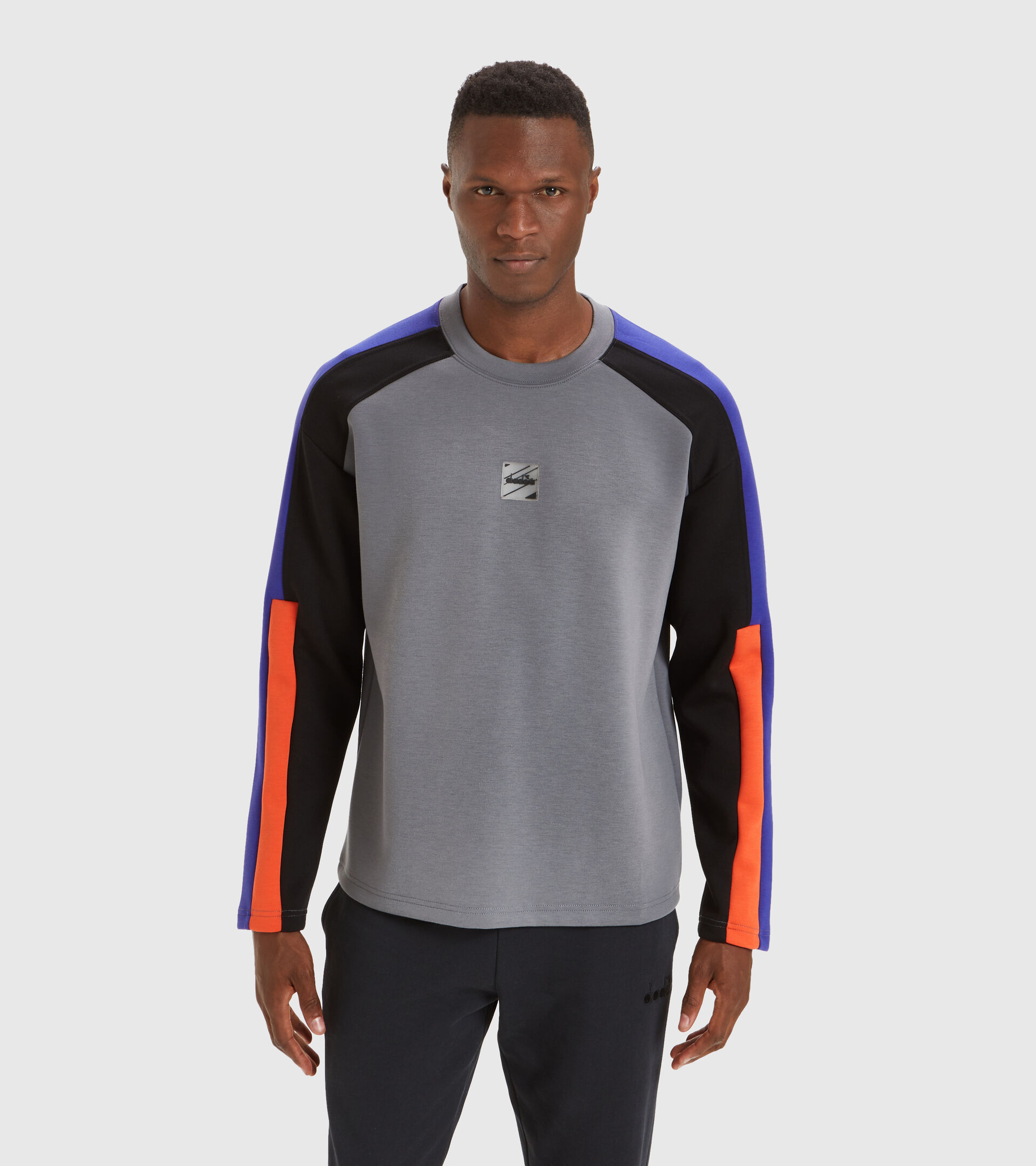Crew-neck sweatshirt - Men SWEATSHIRT CREW URBANITY STEEL GRAY - Diadora