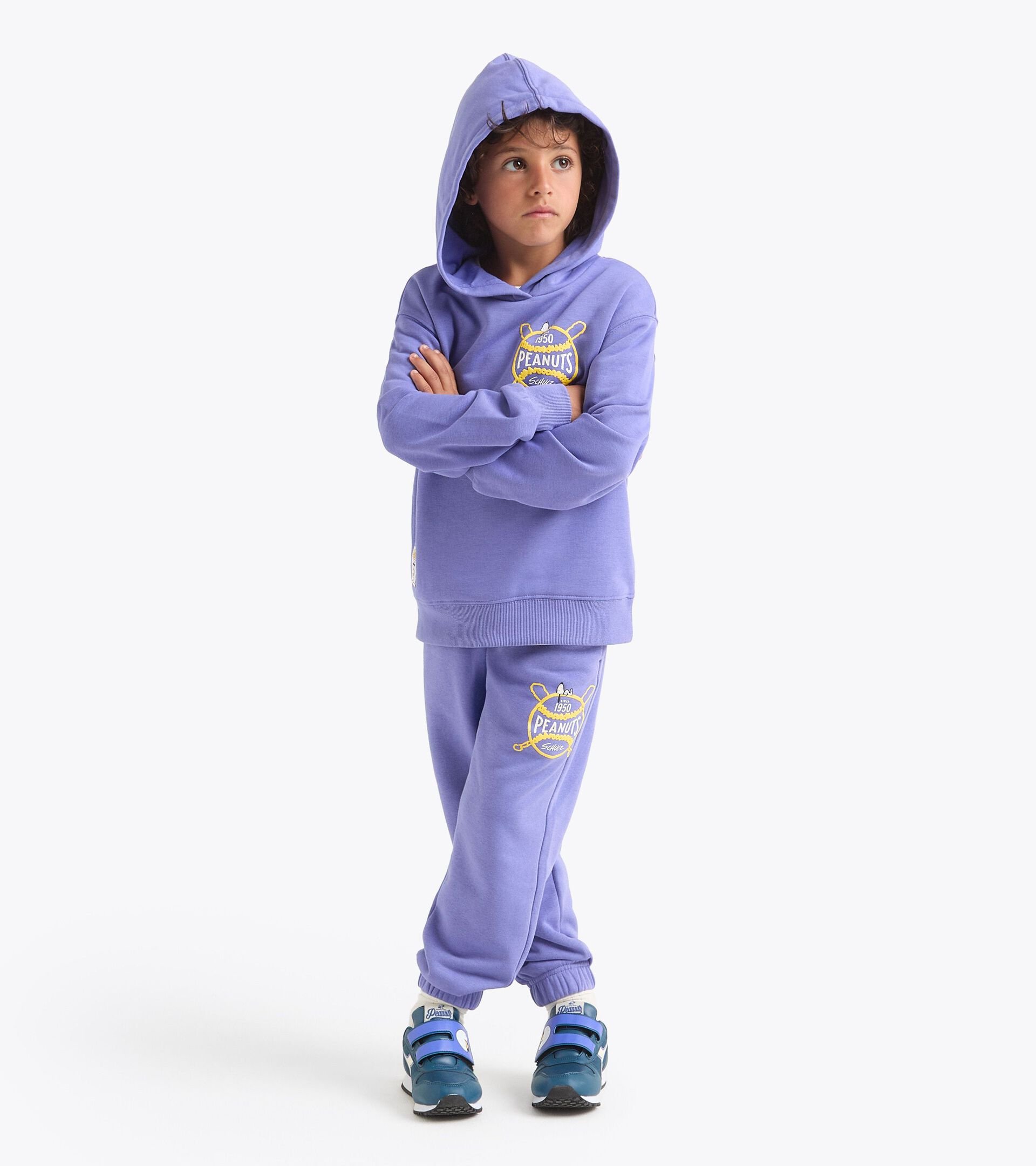Peanuts hoodie - Kids - All-gender
 JU. HOODIE PEANUTS IRIS BLOOM - Diadora