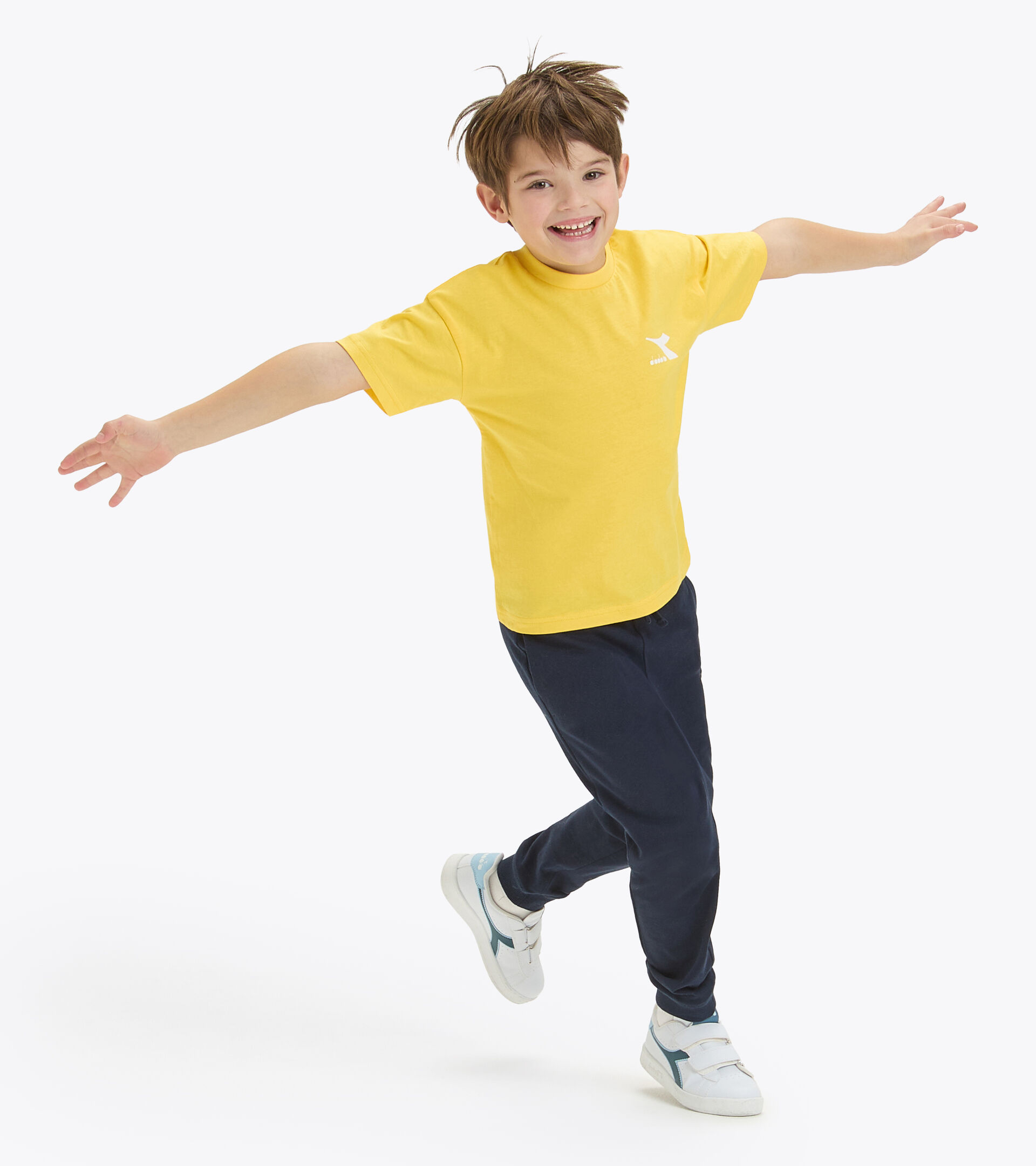 T-shirt en coton - Enfant
 JU.T-SHIRT SS SL JAUNE TREMBLE DORE - Diadora