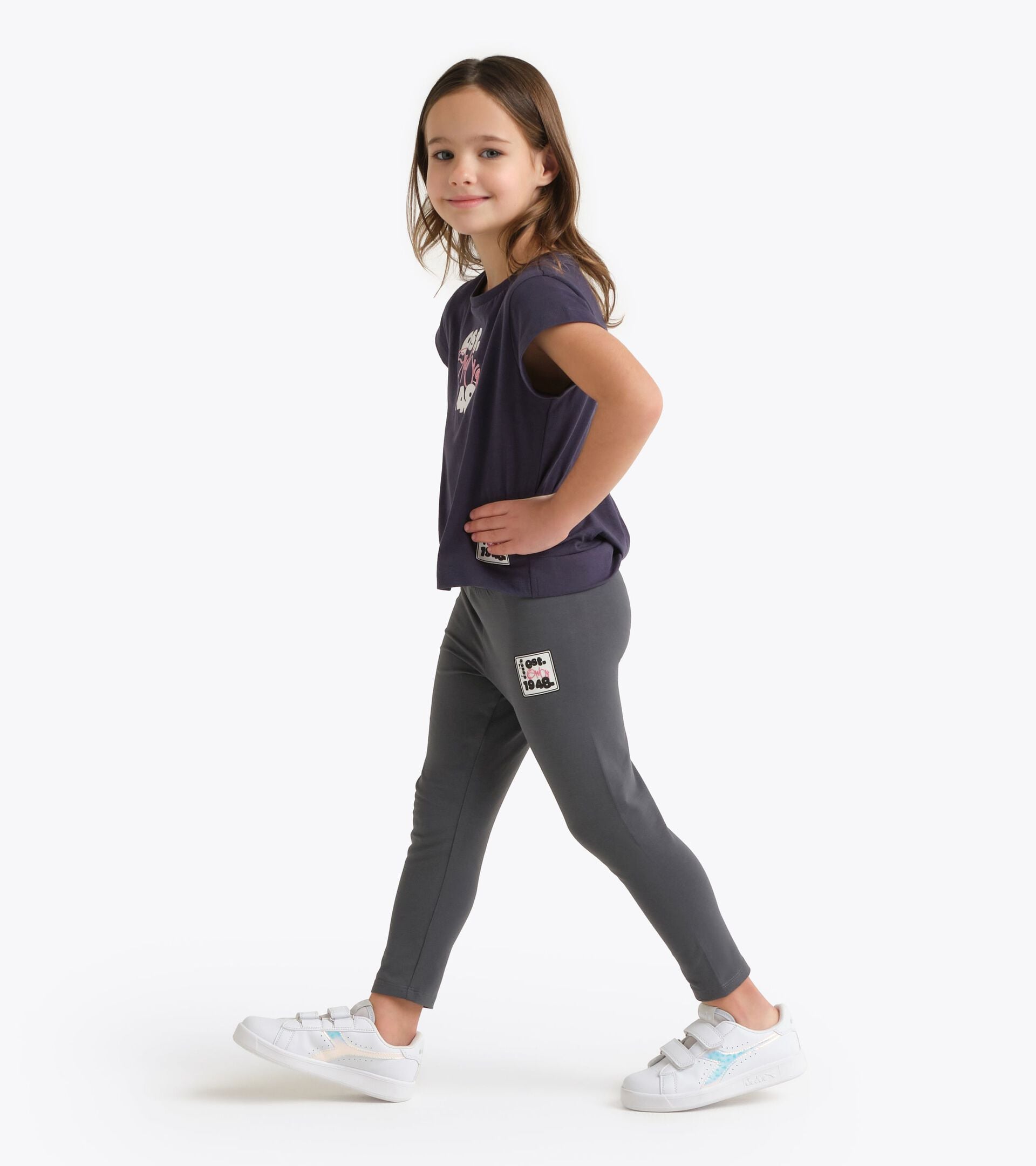 T-shirt - Girls
 JG. T-SHIRT SS ESS. SPORTS BLUE DENIM - Diadora