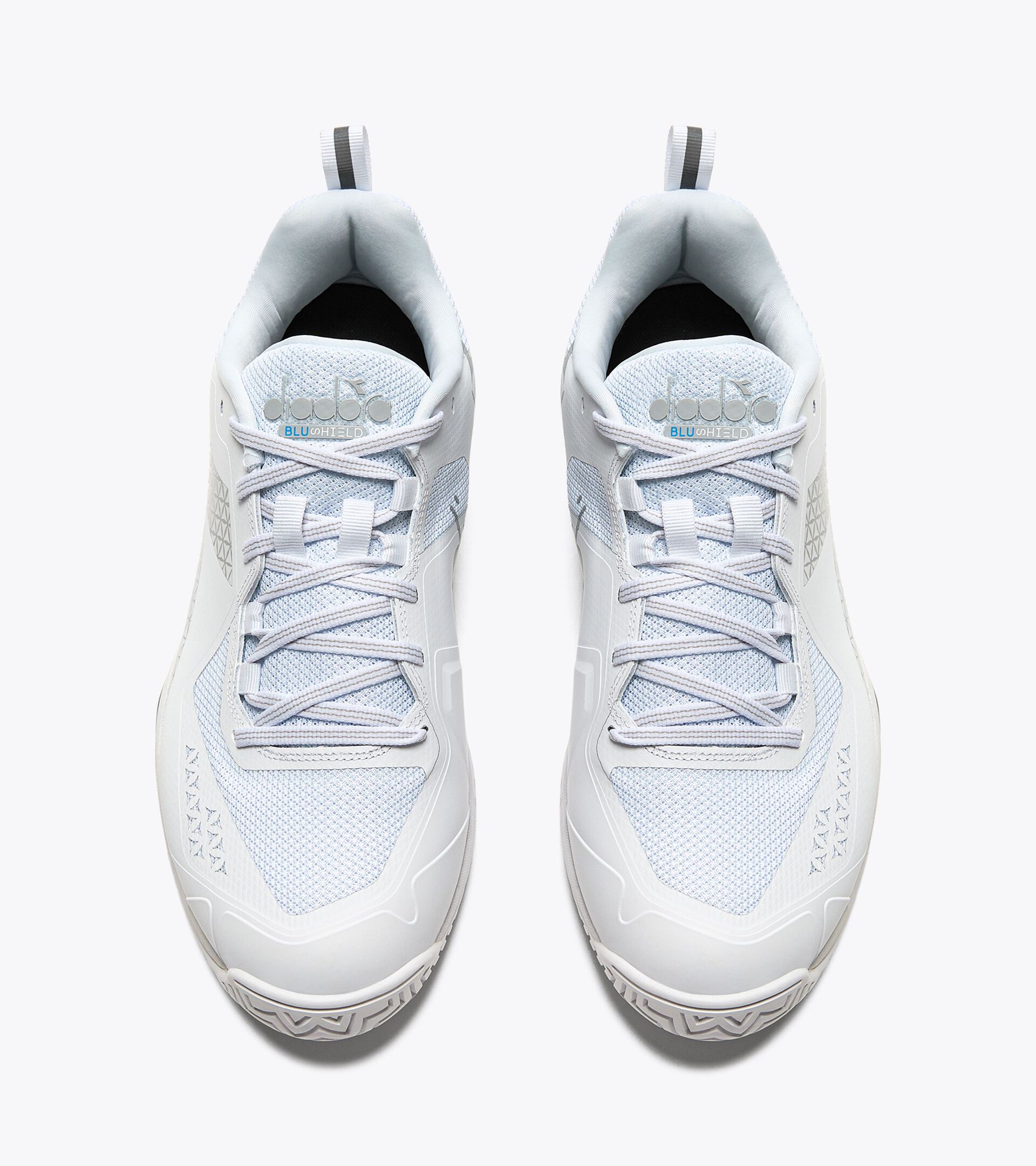 Tennis shoes for hard surfaces or clay - Men BLUSHIELD TORNEO 2 AG WHITE/WHITE/WHITE - Diadora