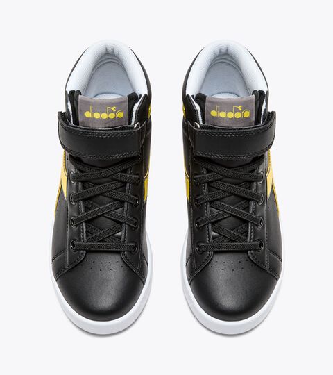 GAME P HIGH PS, BLACK/CITRON Sports shoes - Kids 4-8 years GAME P HIGH PS BLACK/CITRON - Diadora