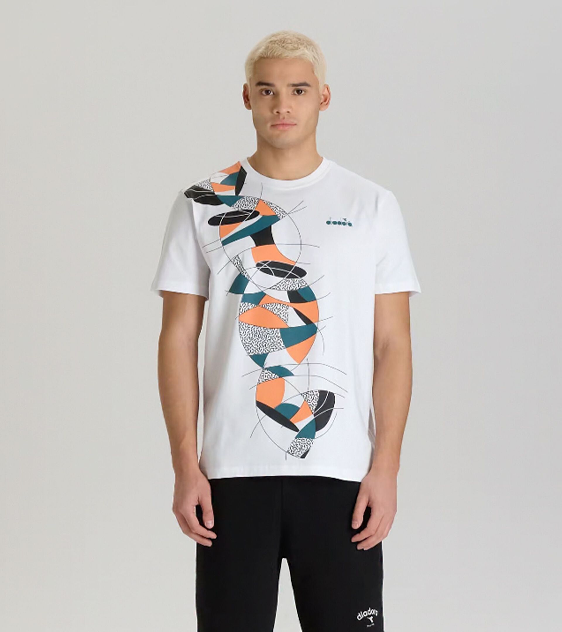 T-shirt de sport style années 90 - Made in Italy - Homme T-SHIRT SS TENNIS 90 NOIR - Diadora