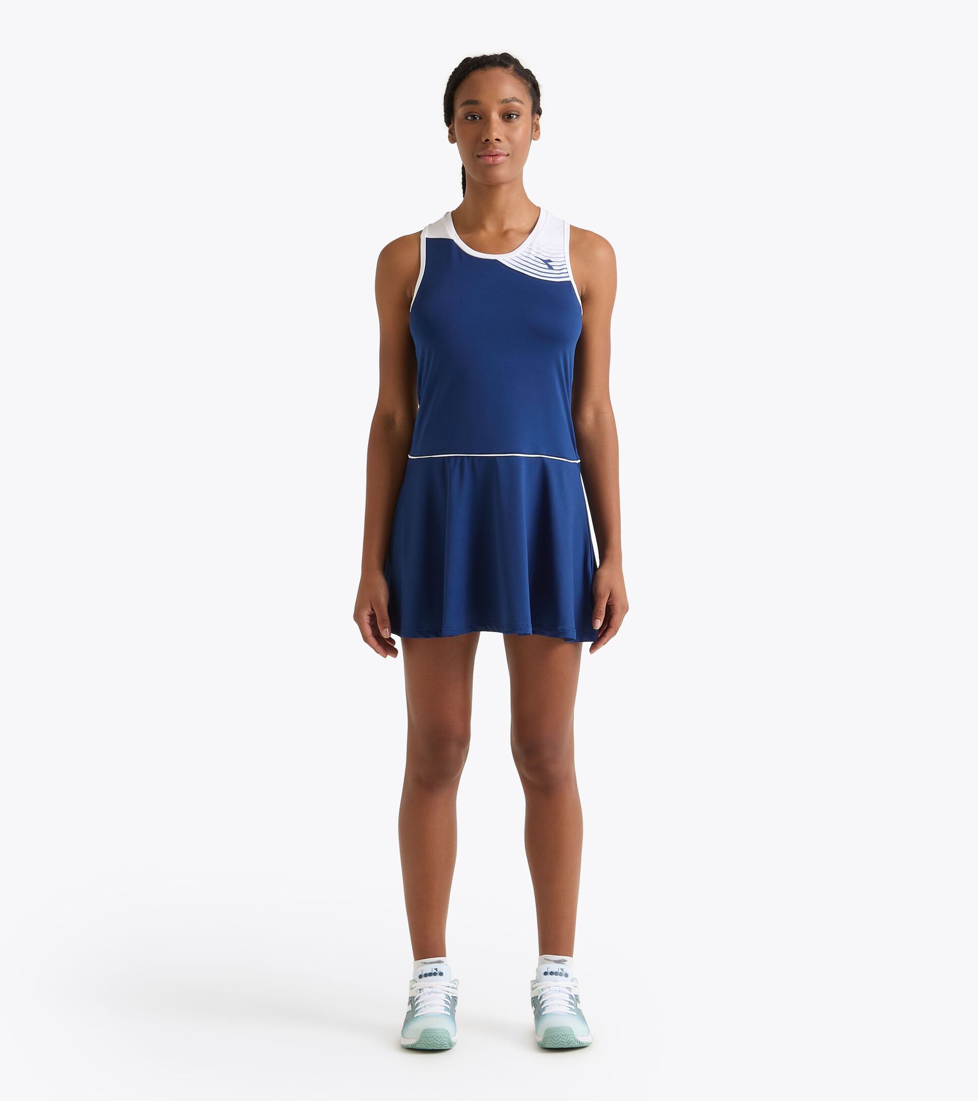 Tennis dress - Women L. DRESS COURT SALTIRE NAVY - Diadora