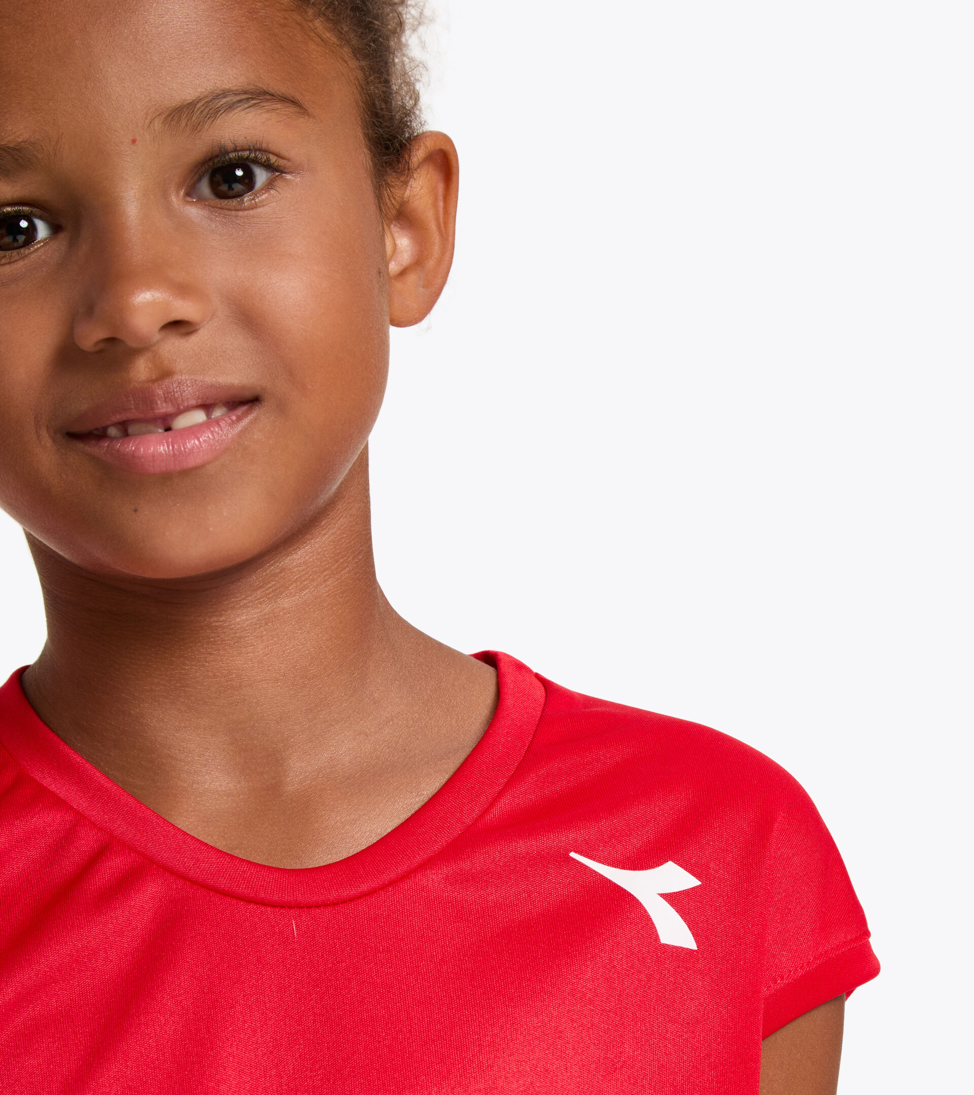 T-shirt de tennis - Junior G. T-SHIRT TEAM ROUGE TOMATE - Diadora