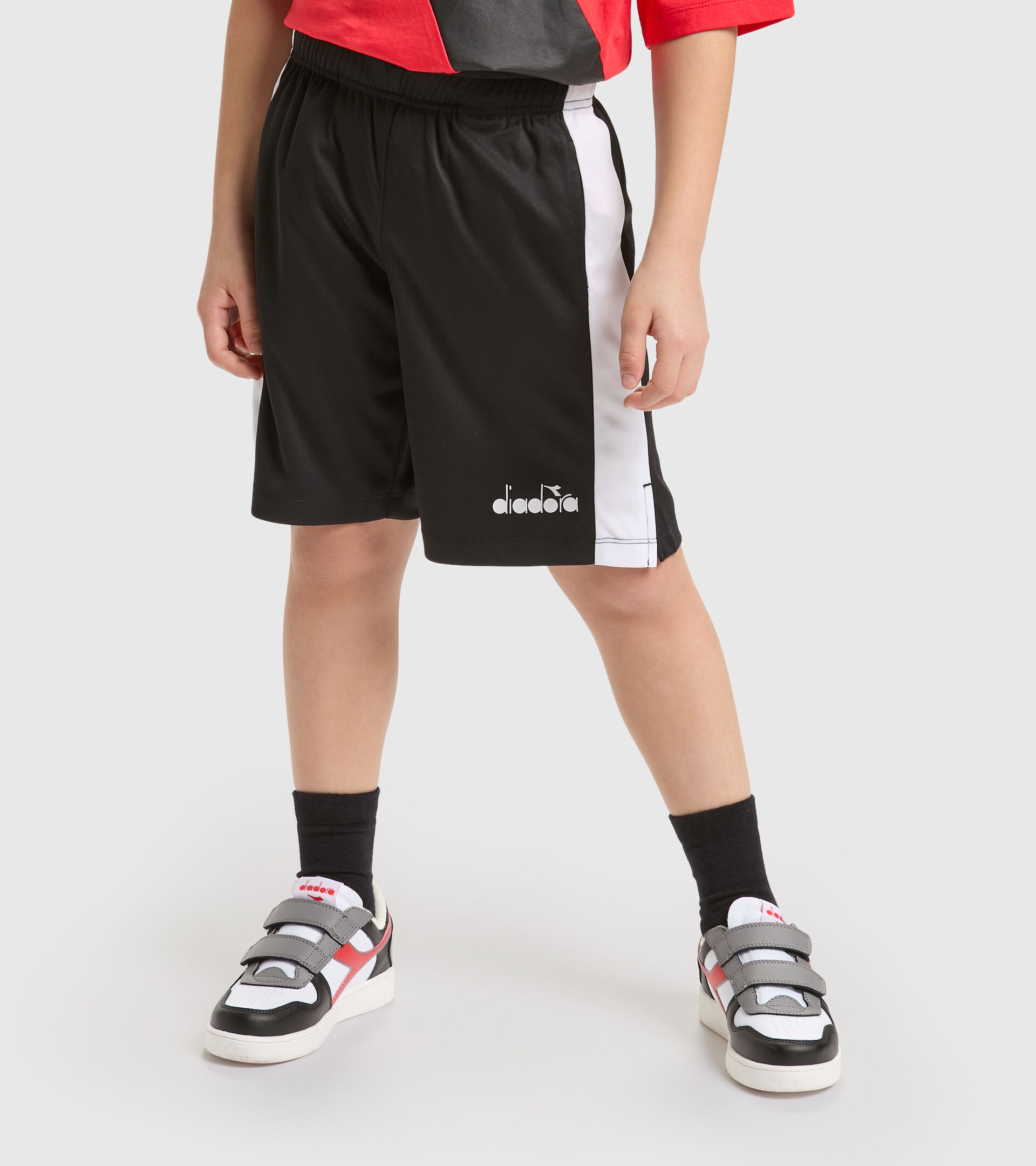 Sports shorts - Boys JB.BERMUDA POWER LOGO BLACK - Diadora