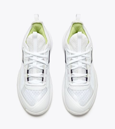 FINALE W AG, WHITE/ASTRAL AURA Tennis shoes for hard surfaces or clay courts - Women FINALE W AG WHITE/ASTRAL AURA - Diadora