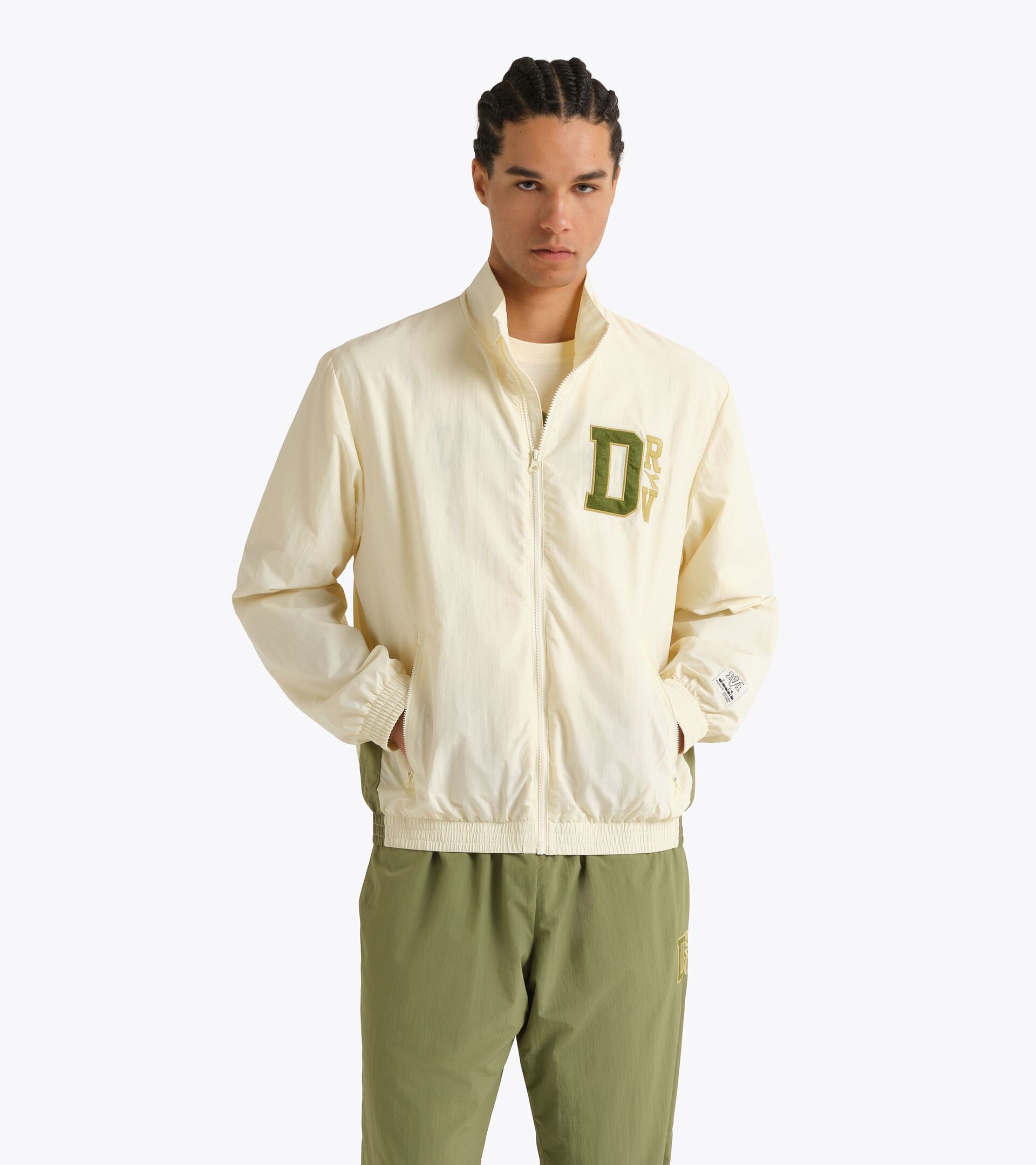 Ripstop Track Jacket - Run Valley - All-gender TRACK JACKET RUN VALLEY WINTER WHITE - Diadora