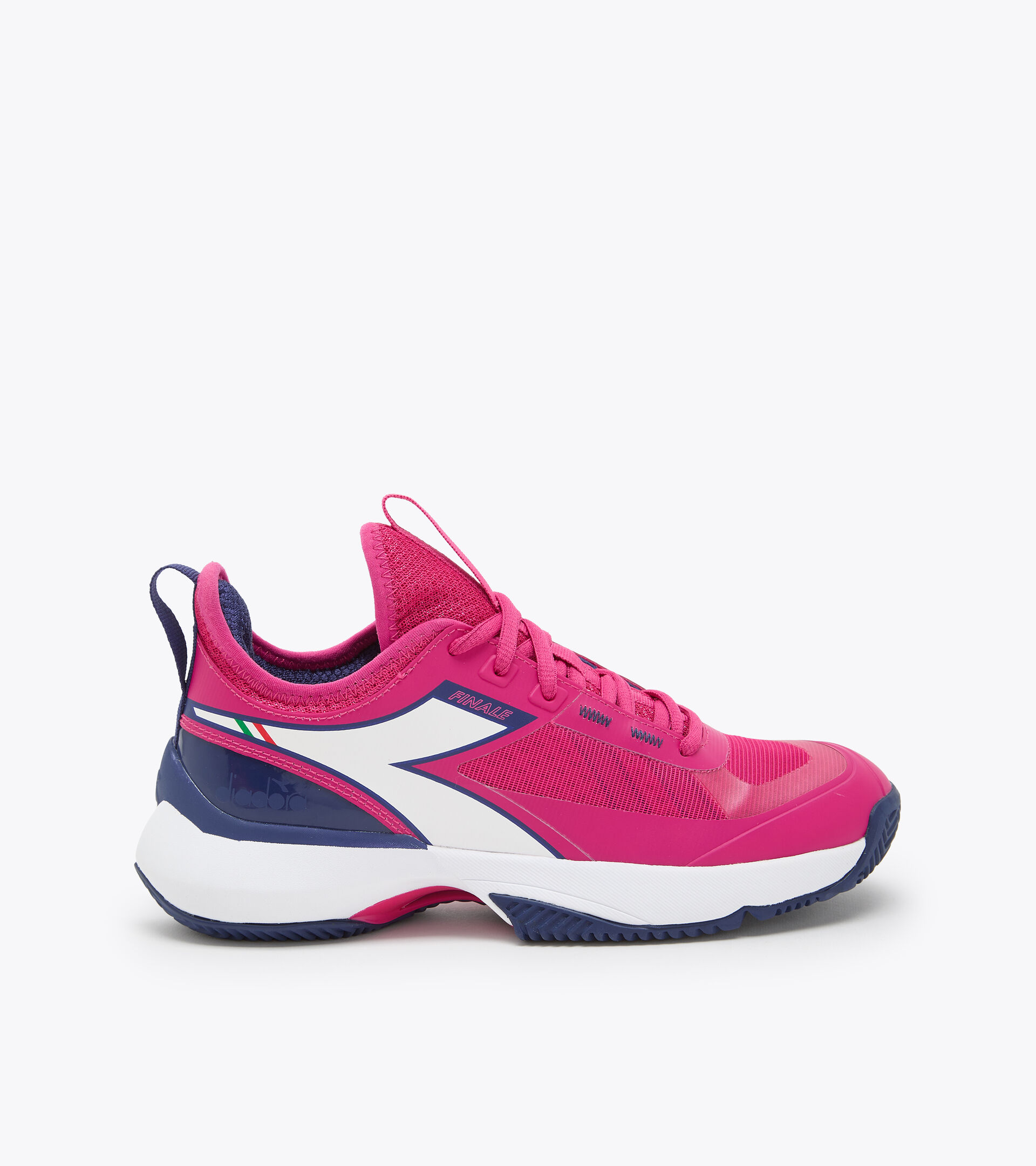 Chaussures de tennis pour terrains en terre battue - Femme  FINALE W CLAY ROSE ACHILLEE/BLC/BLEUS - Diadora