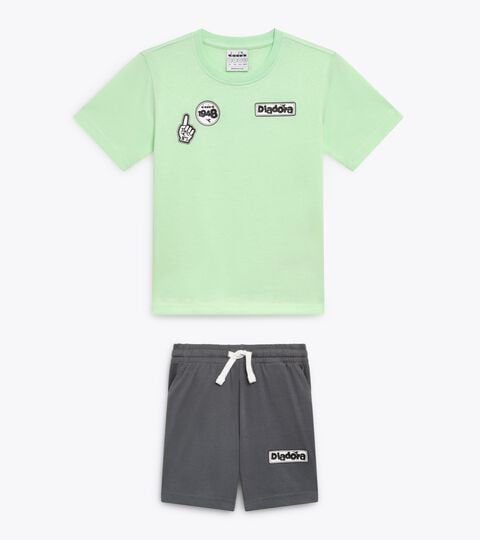 Sports set - T-shirt and shorts - Boys
 JB. SET  ESS. SPORTS I SS PATINA GREEN - Diadora