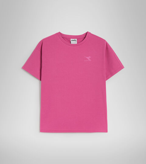 L.T-SHIRT SS CHROMIA, PINK IBIS Cotton sports T-shirt - Women L.T-SHIRT SS CHROMIA PINK IBIS - Diadora